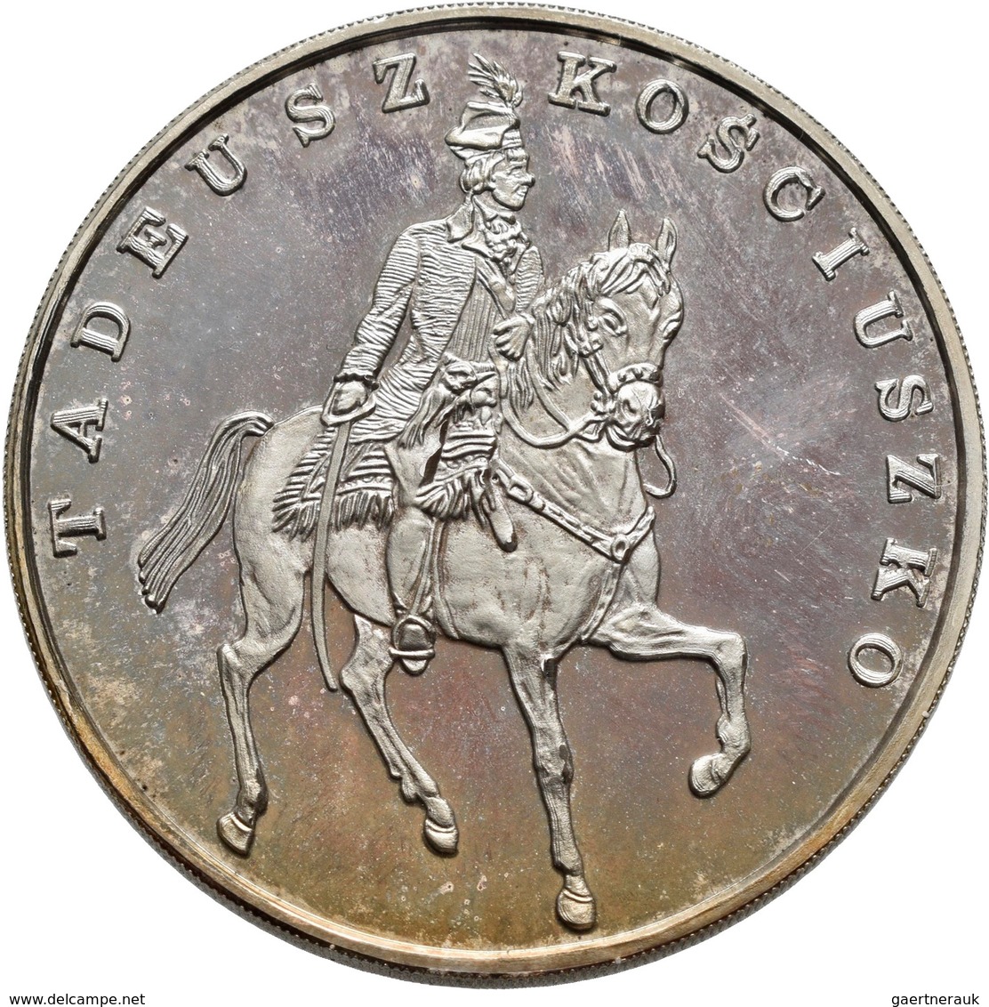 Polen: 100.000 Zlotych 1990, Tadeusz Kosciuszko, KM# Y 200. Patina, Polierte Platte. - Polen