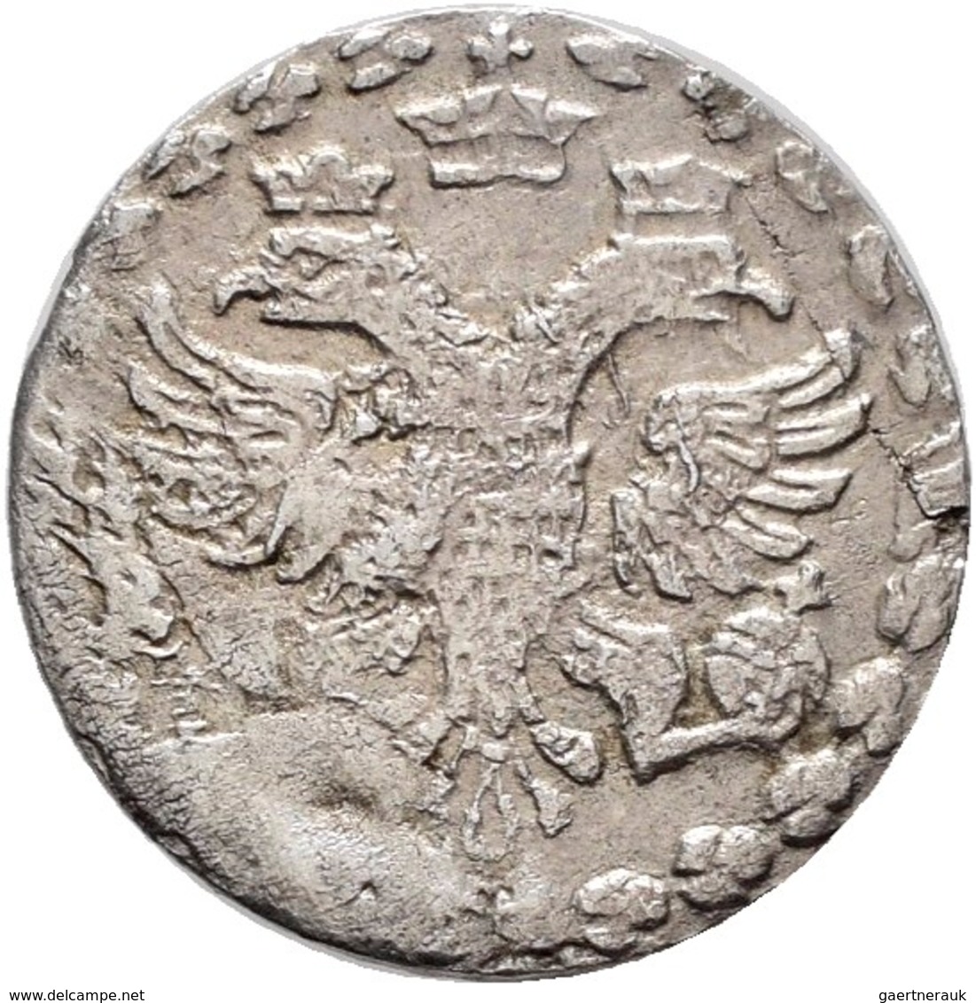 Russland: Peter I. Der Große, 1682-1725: 3 Kopeken (1 Altyn) 1704, 0,8 G, Bitkisn 1158 Ff, Fast Sehr - Russie