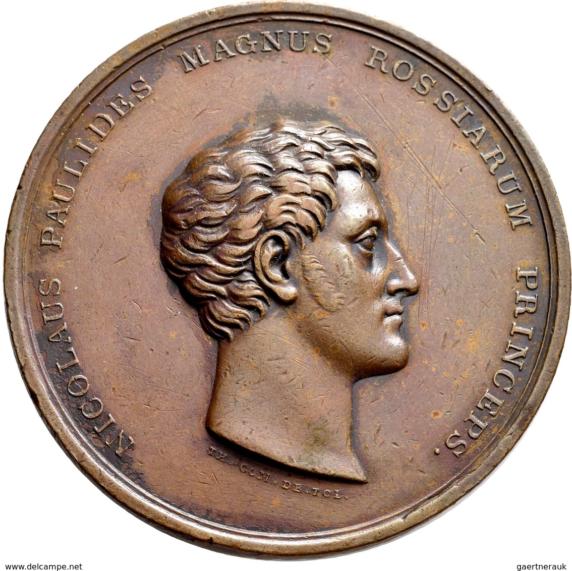 Russland: Alexander I., 1801-1825: Bronzemedaille 1816 Von Graf Tolstoi, Auf Die Ernennung Von Graf - Russie