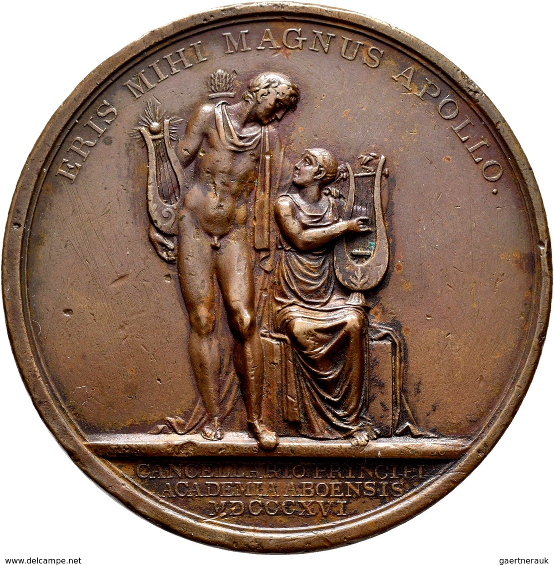 Russland: Alexander I., 1801-1825: Bronzemedaille 1816 Von Graf Tolstoi, Auf Die Ernennung Von Graf - Rusland