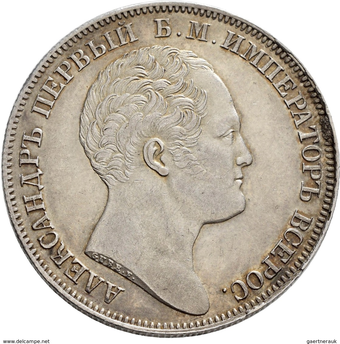 Russland: Nikolaus I. 1825-1855: 1 Rubel 1834, Enthüllung Der Gedenksäule Für Alexander I., Davenpor - Russland