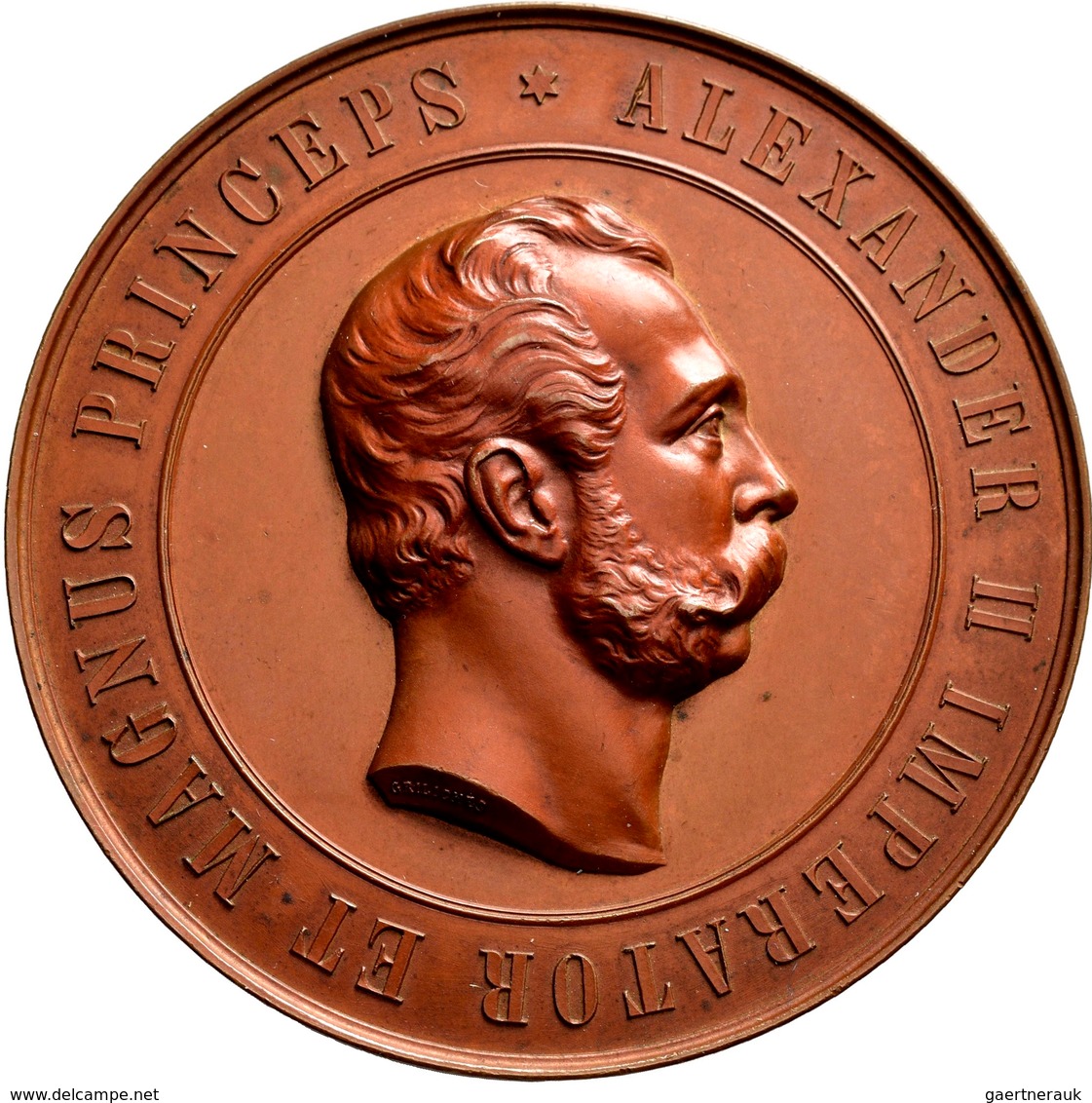 Russland: Alexander III. 1881-1894: Bronzemedaille 1894 V.Grilliches, Auf Die Einweihung Des Denkmal - Rusland