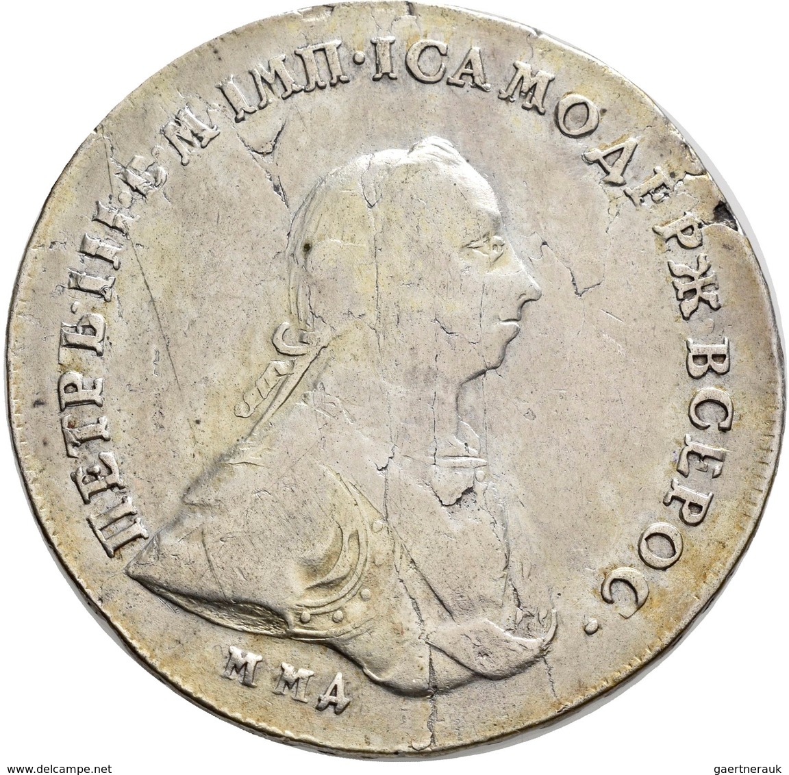 Russland: Peter III. 1762: Rubel 1762, Davenport 1682, 23,3 G, Schön-sehr Schön. - Russie