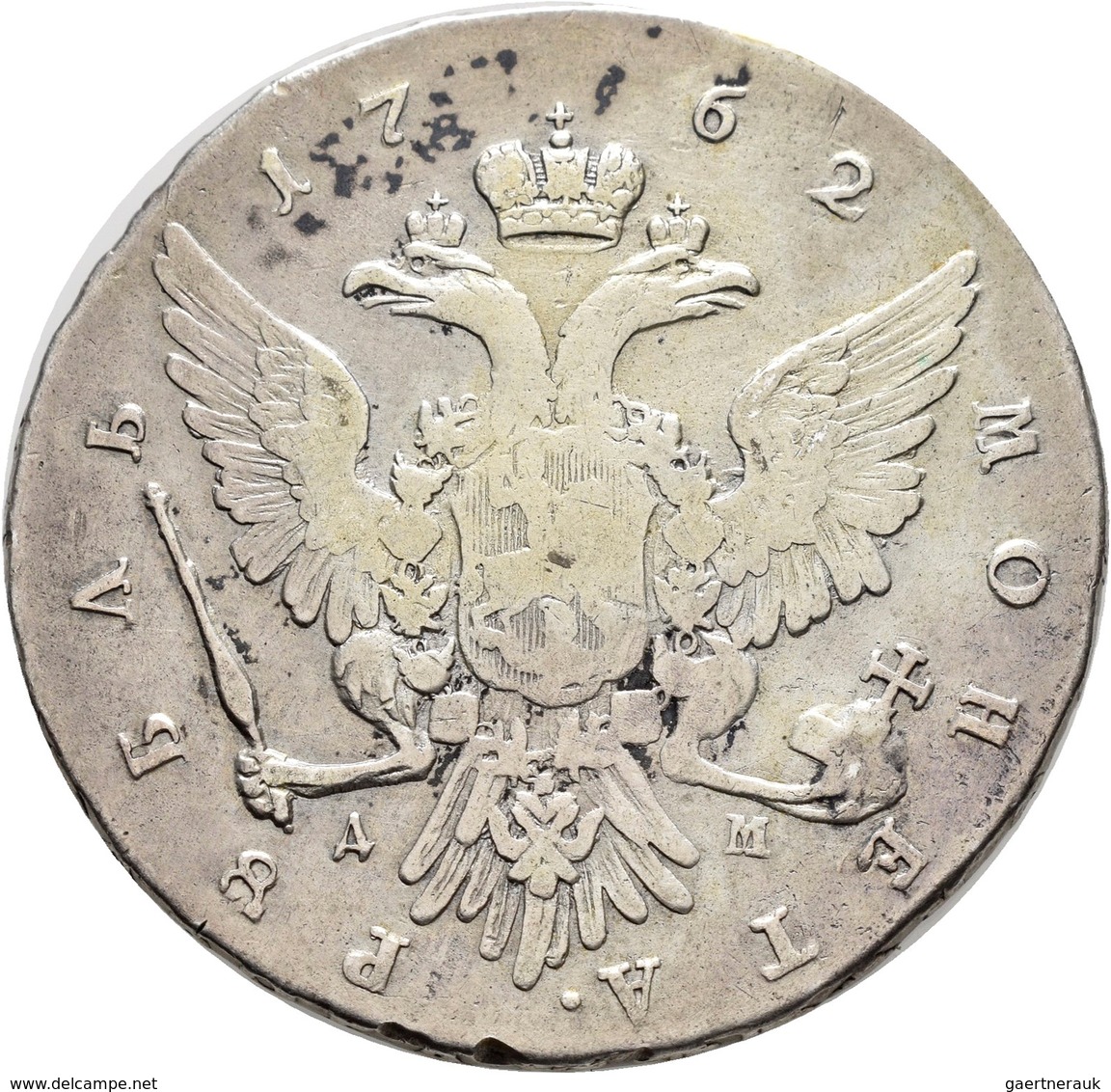 Russland: Peter III. 1762: Rubel 1762, Davenport 1682, 23,3 G, Schön-sehr Schön. - Rusland