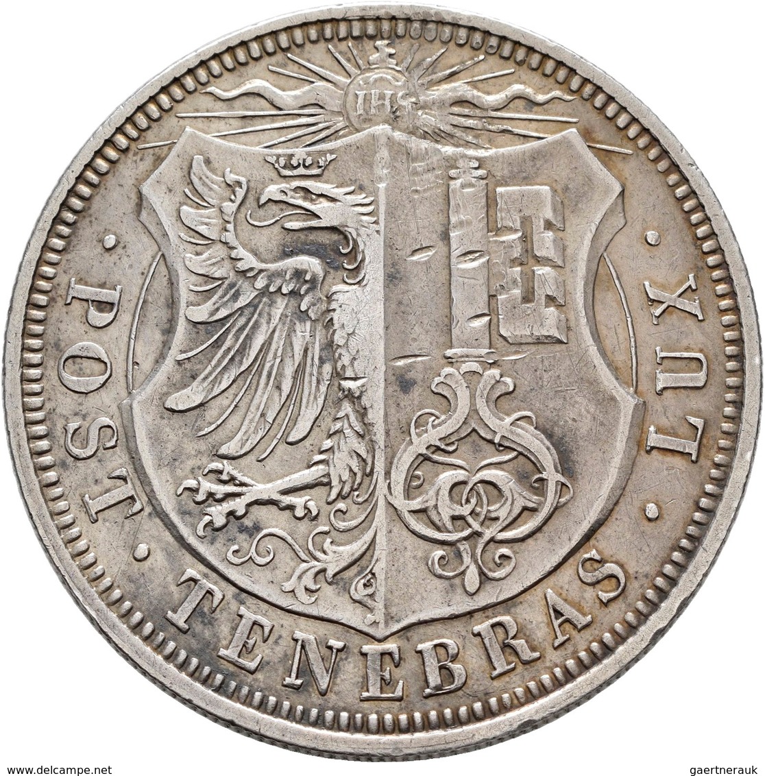 Schweiz: Genf: 5 Francs 1848, HMZ 2-364a, 25,78 G, Auflage: 1.176 Exemplare, Kleine Kratzer Und Klei - Autres & Non Classés