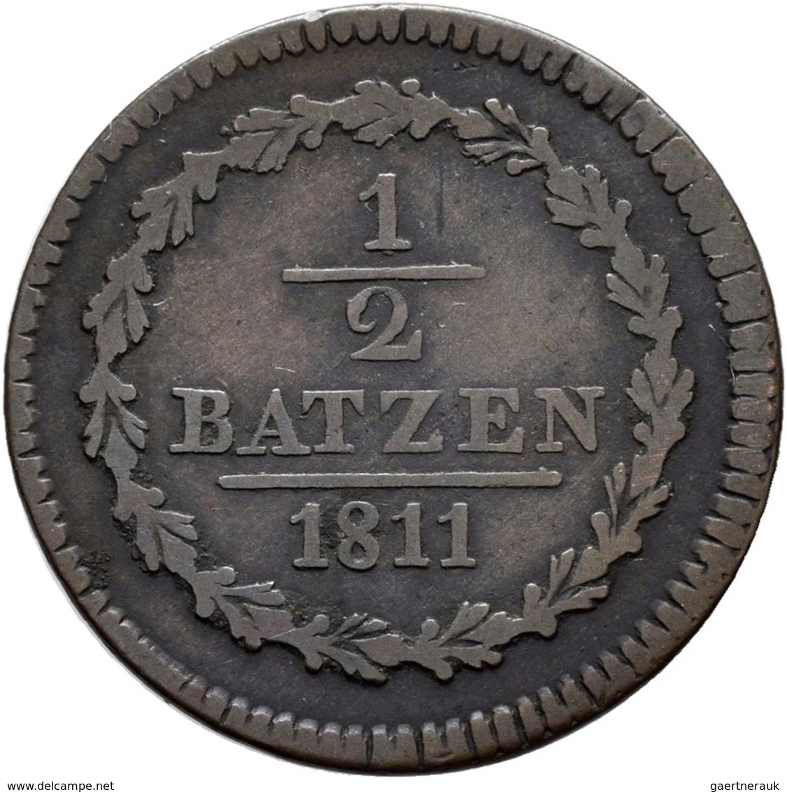 Schweiz: Uri: Lot 4 Stück; 2 Batzen 1811, 1 Batzen 1811, 1/2 Batzen 1811, 1 Rappen 1811, HMZ 2993a,9 - Andere & Zonder Classificatie