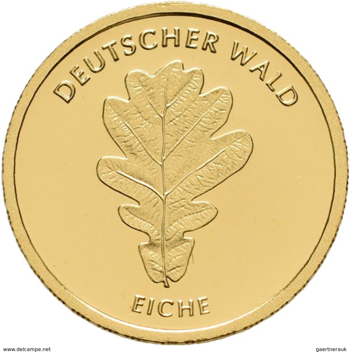 Deutschland - Anlagegold: 5 X 20 Euro 2010 Eiche (A,D,F,G,J) Serie Deutscher Wald. In Original Kapse - Deutschland