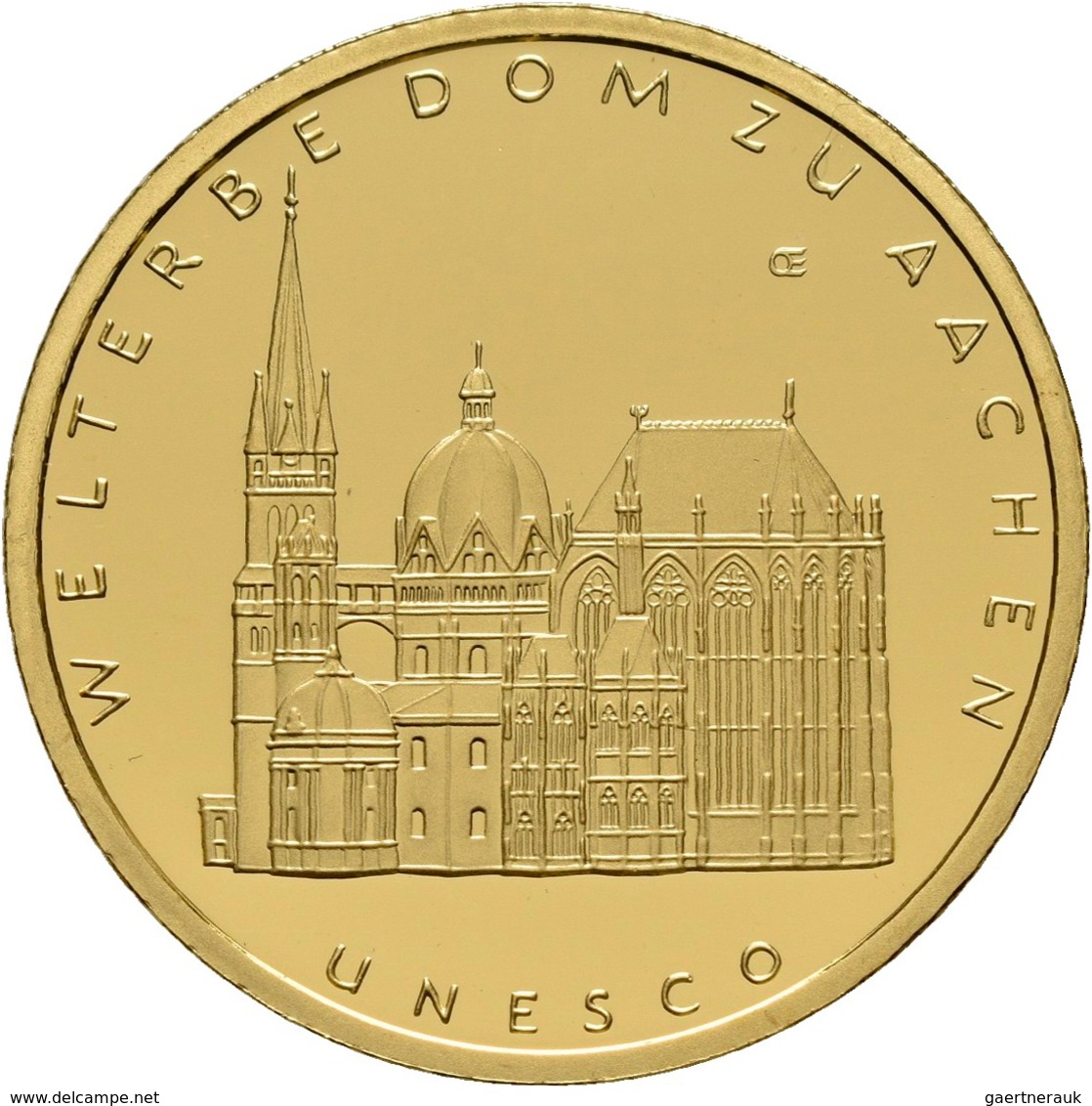 Deutschland - Anlagegold: 100 Euro 2012 Dom Zu Aachen (D - München), In Originalkapsel Und Etui, Mit - Duitsland