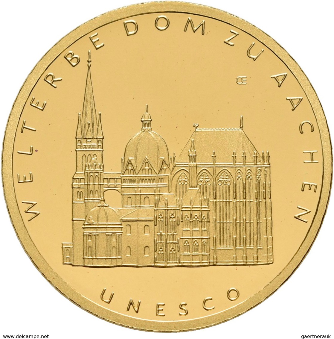 Deutschland - Anlagegold: 5 X 100 Euro 2012 Dom Zu Aachen (A,D,F,J,J), In Originalkapsel Und Etui, M - Deutschland