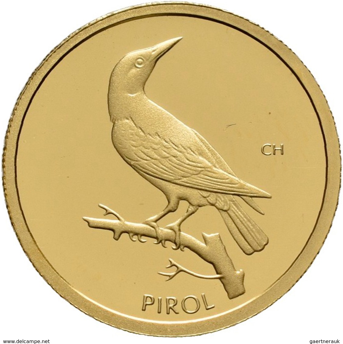 Deutschland - Anlagegold: 20 Euro 2017 Pirol (F), Serie Heimische Vögel. In Original Kapsel, Mit Zer - Deutschland