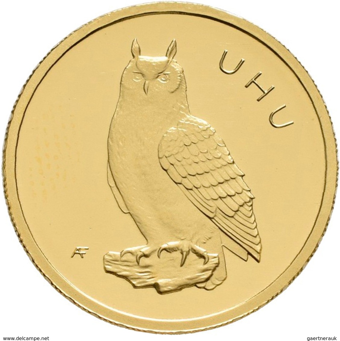 Deutschland - Anlagegold: 4 X 20 Euro 2018 Uhu (A,F,G,J), Serie Heimische Vögel. In Original Kapsel, - Deutschland