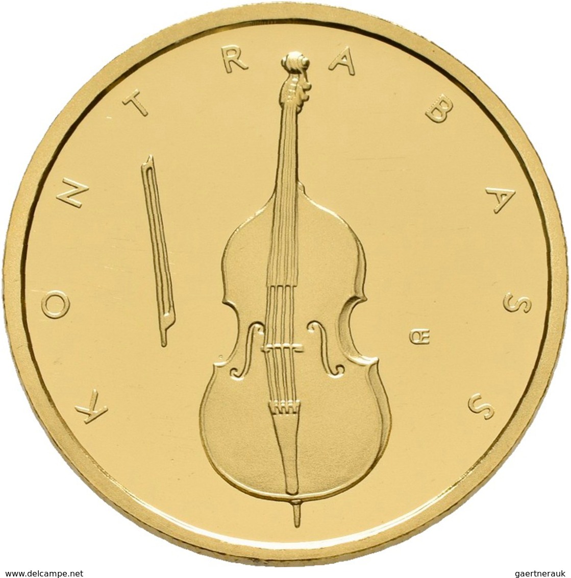 Deutschland - Anlagegold: 4 X 50 Euro 2018 Musikinstrumente: Kontrabass (A,D,F,J), In Originalkapsel - Deutschland