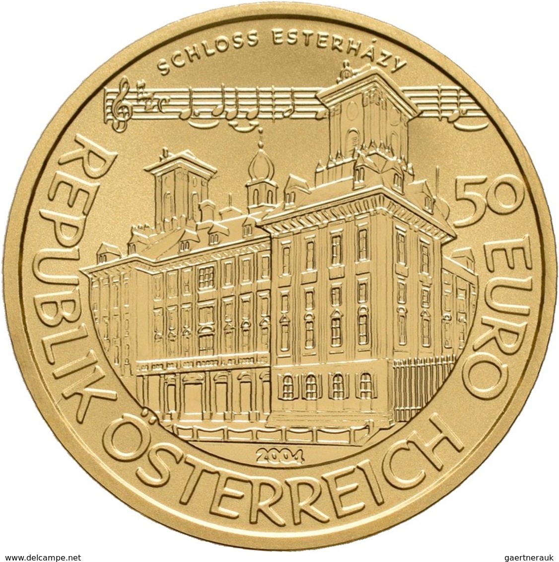 Österreich - Anlagegold: 50 Euro 2004 Grosse Komponisten - Joseph Haydn. KM# 3110, Fb 941. In Kapsel - Oesterreich