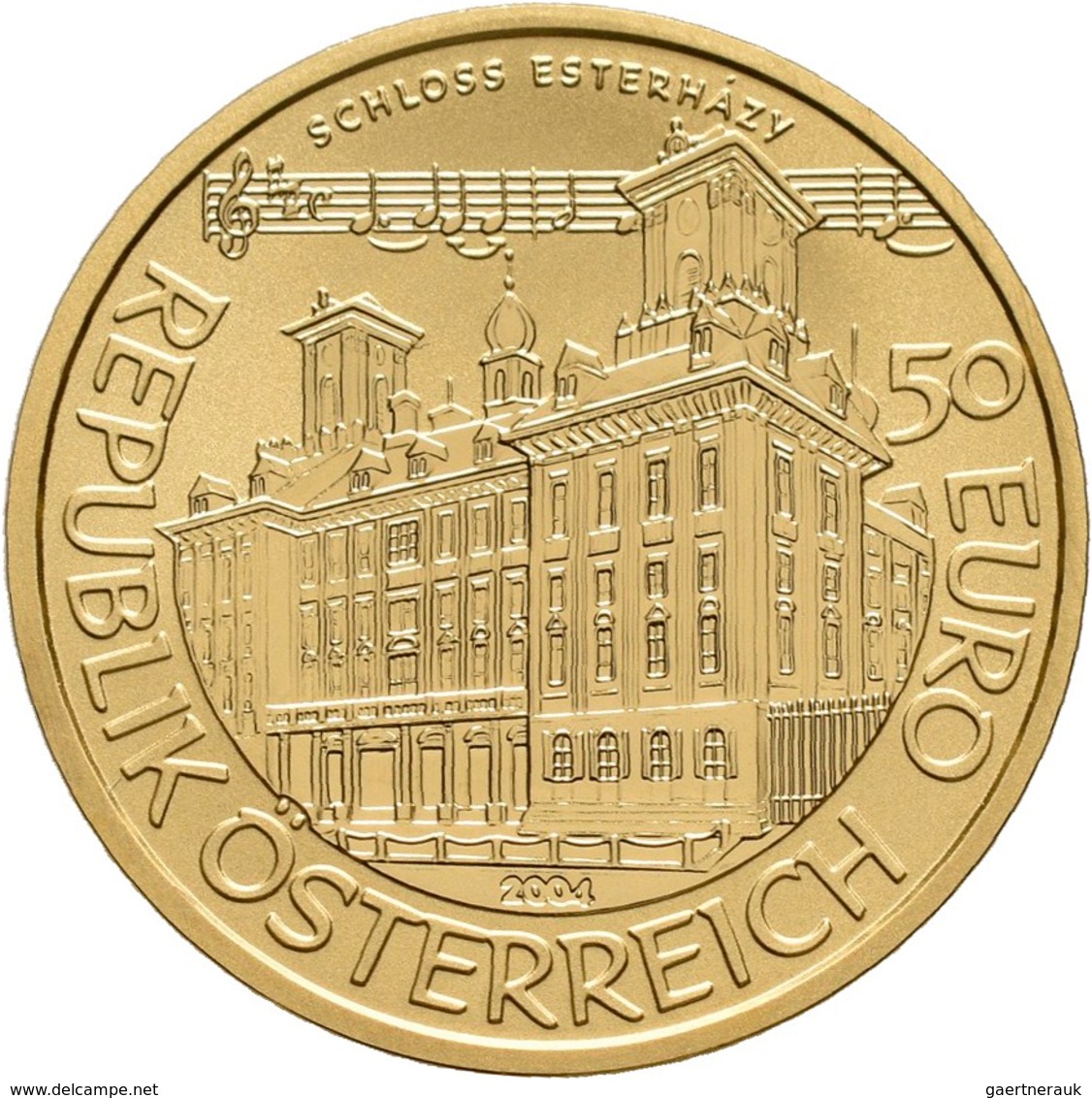 Österreich - Anlagegold: 50 Euro 2004 Grosse Komponisten - Joseph Haydn. KM# 3110, Fb 941. In Kapsel - Autriche