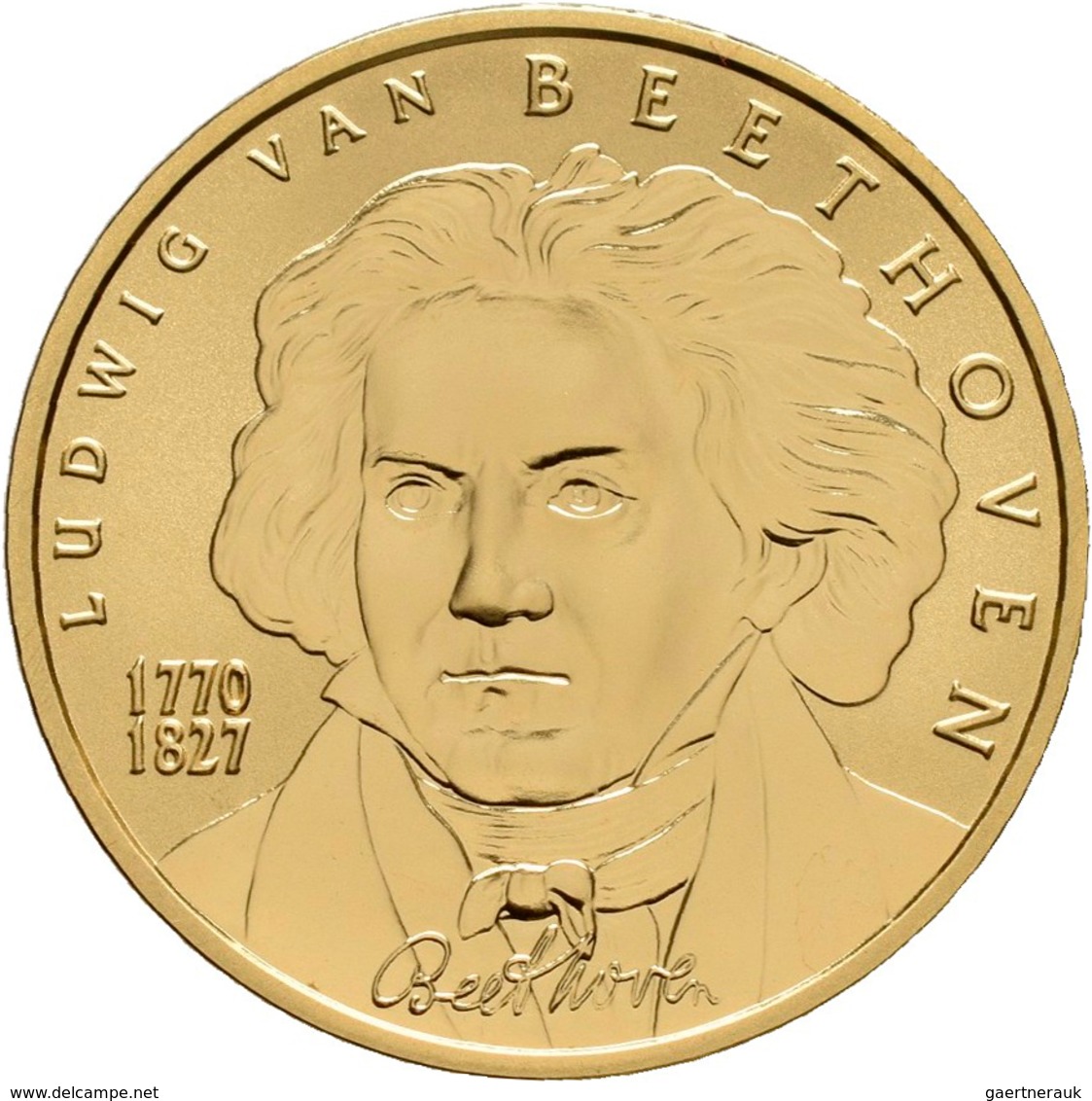 Österreich - Anlagegold: 50 Euro 2005 Grosse Komponisten - Ludwig Van Beethoven. KM# 3118, Fb 943. I - Oostenrijk