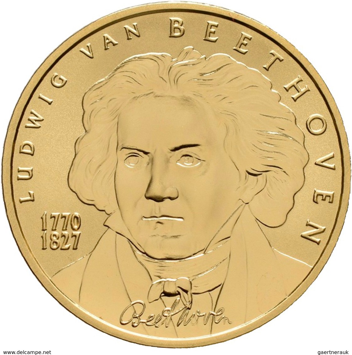 Österreich - Anlagegold: 50 Euro 2005 Grosse Komponisten - Ludwig Van Beethoven. KM# 3118, Fb 943. I - Autriche