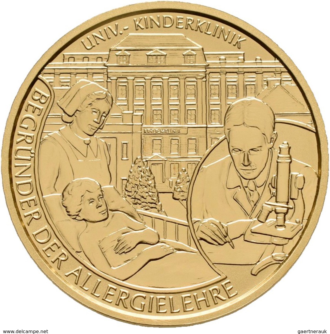 Österreich - Anlagegold: Lot 3 Goldmünzen: 50 Euro 2010 Baron Clement Von Pirquet. KM# 3194, Fb 953. - Autriche