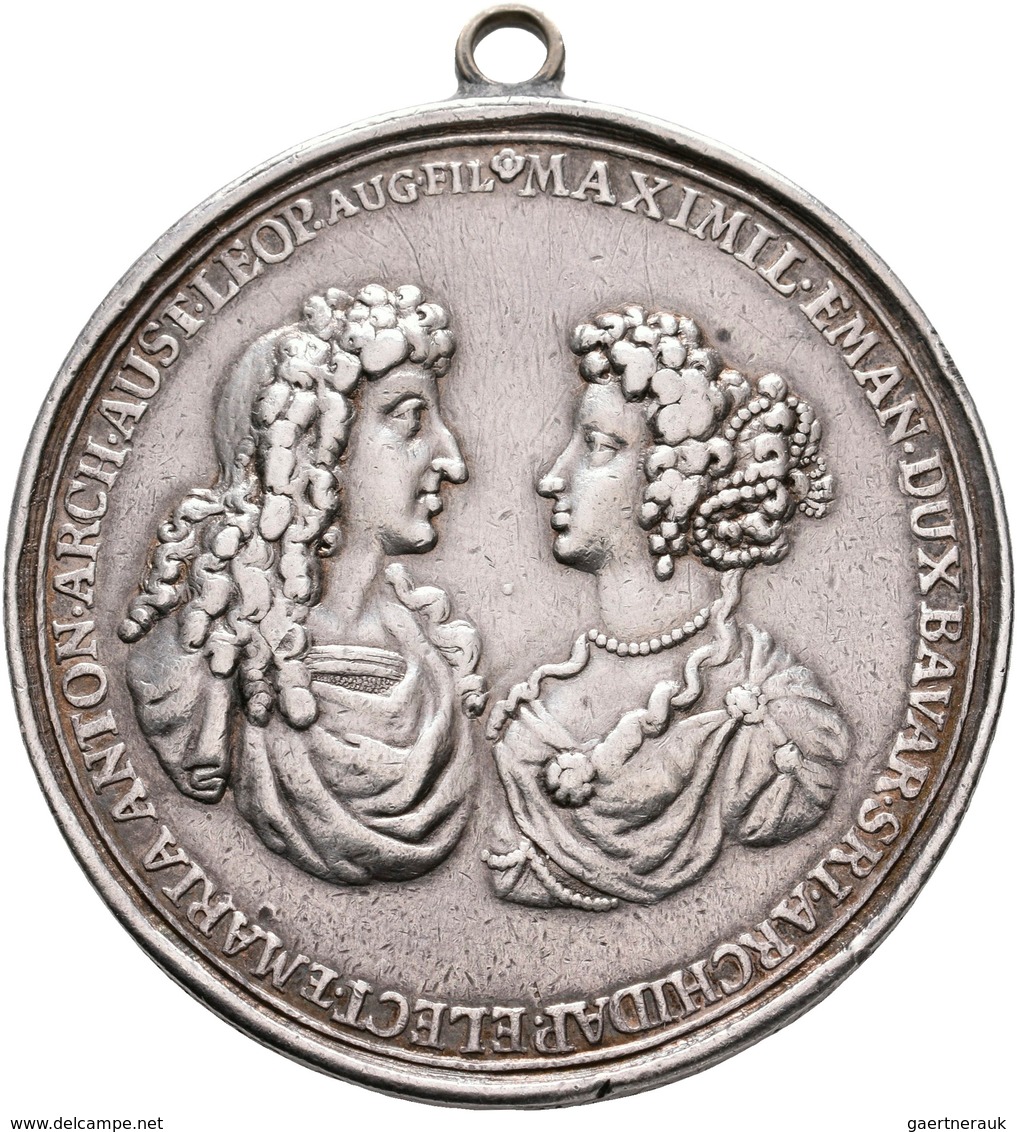 Altdeutschland Und RDR Bis 1800: Bayern-Herzogtum, Maximilian II. Emanuel, 1679-1726: Silbermedaille - Sonstige & Ohne Zuordnung