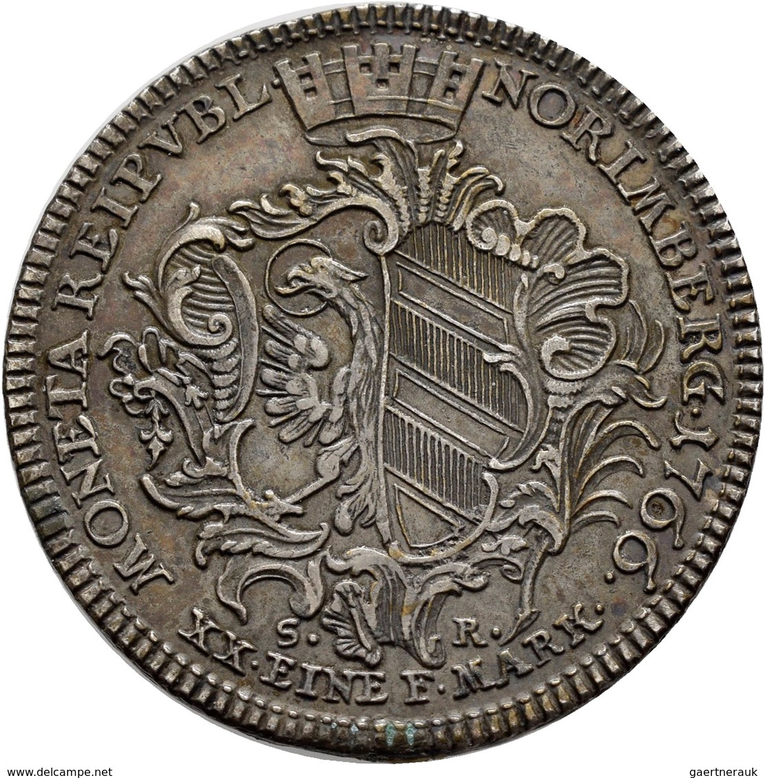 Altdeutschland Und RDR Bis 1800: Nürnberg: 1/2 Konventionstaler 1766 SR, Mit Titel Joseph II., 11,15 - Autres & Non Classés