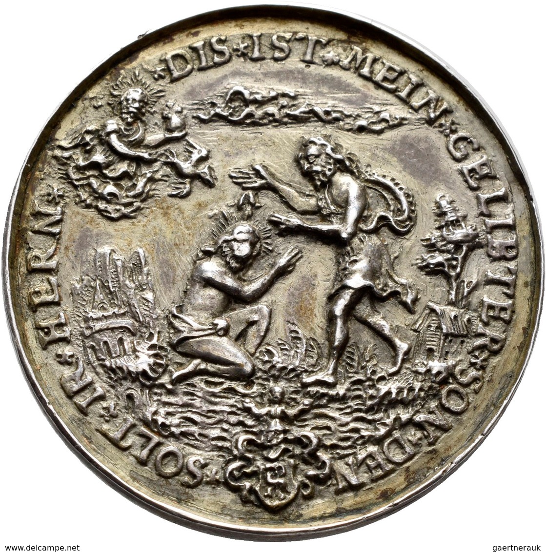 Altdeutschland Und RDR Bis 1800: Nürnberg: Silbermedaille 1580 Unsigniert, Auf Den Nürnberger Patriz - Sonstige & Ohne Zuordnung