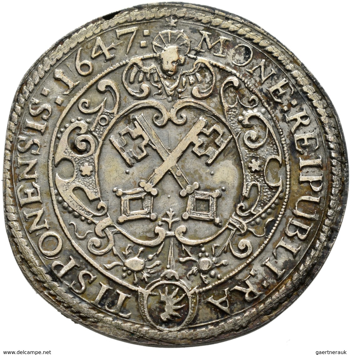 Altdeutschland Und RDR Bis 1800: Regensburg: 1/2 Reichstaler 1647., Mit Titel Ferdinand III., 9,43 G - Autres & Non Classés