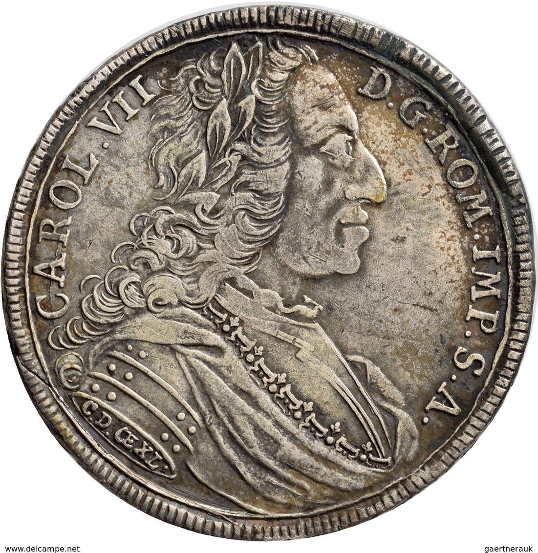 Altdeutschland Und RDR Bis 1800: Regensburg: 1/2 Reichstaler O. J., Mit Titel Und Portrait Karl VII. - Autres & Non Classés