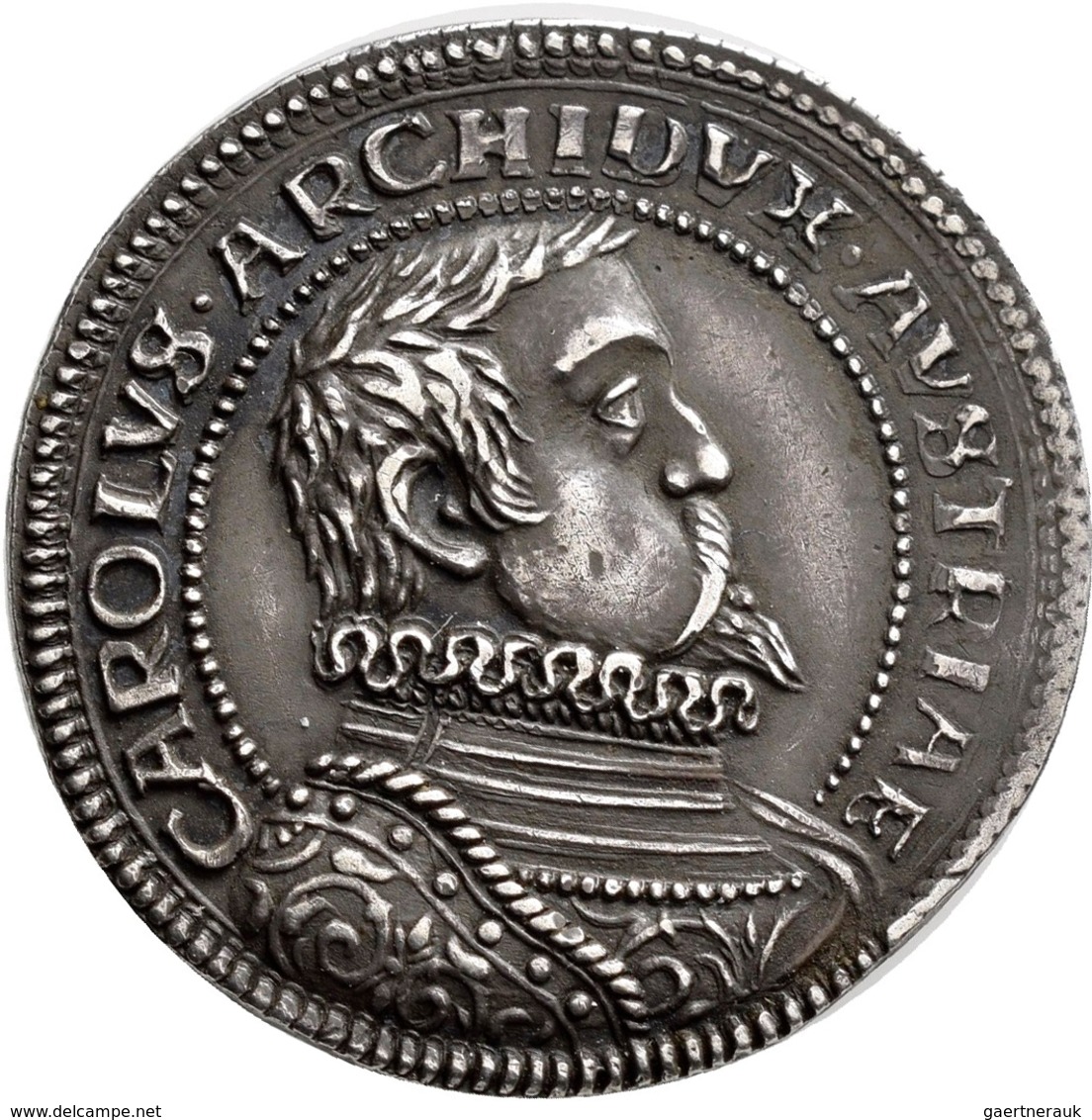 Haus Habsburg: Erzherzog Karl II. 1564-1590: Silbermedaille O. J., Stempel Von H. Zwigott. Av: Büste - Autres – Europe