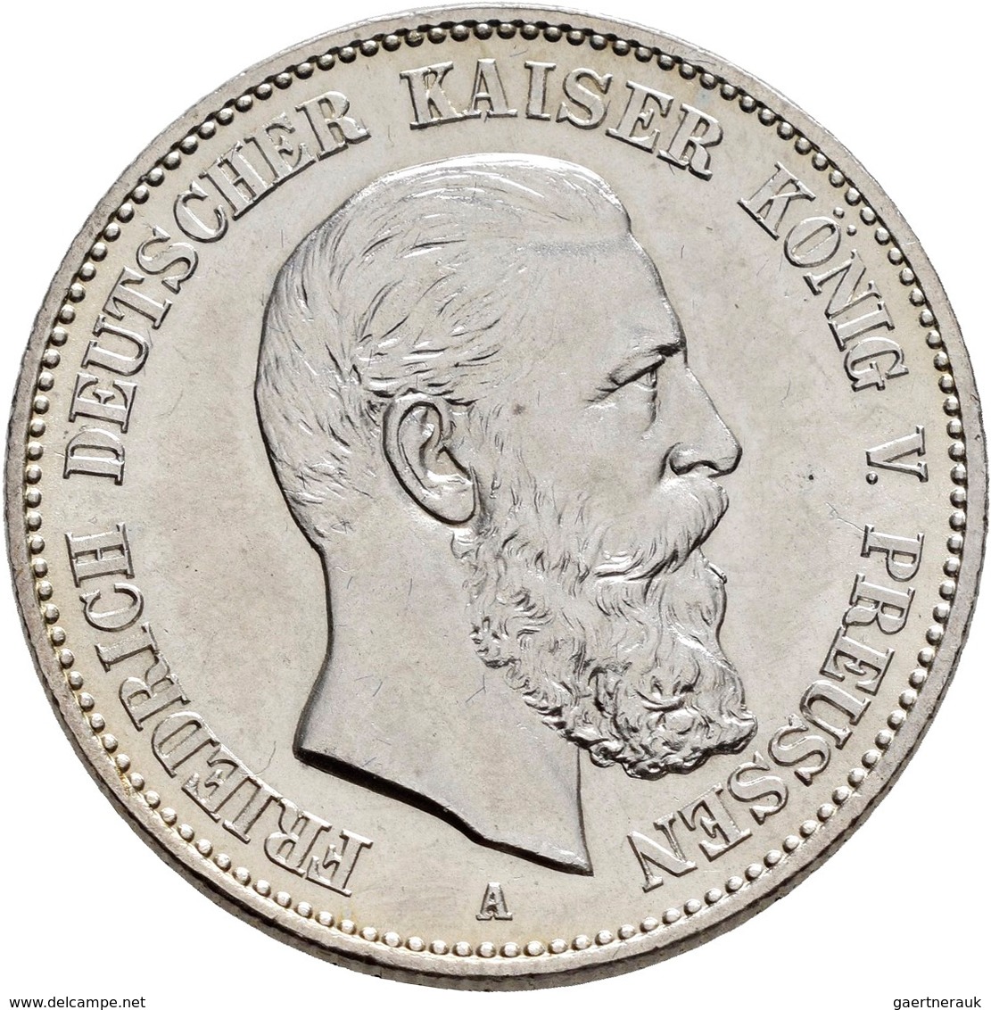 Preußen: Friedrich III. 1888: 2 Mark 1888, Jaeger 98, Stempelglanz. - Taler En Doppeltaler