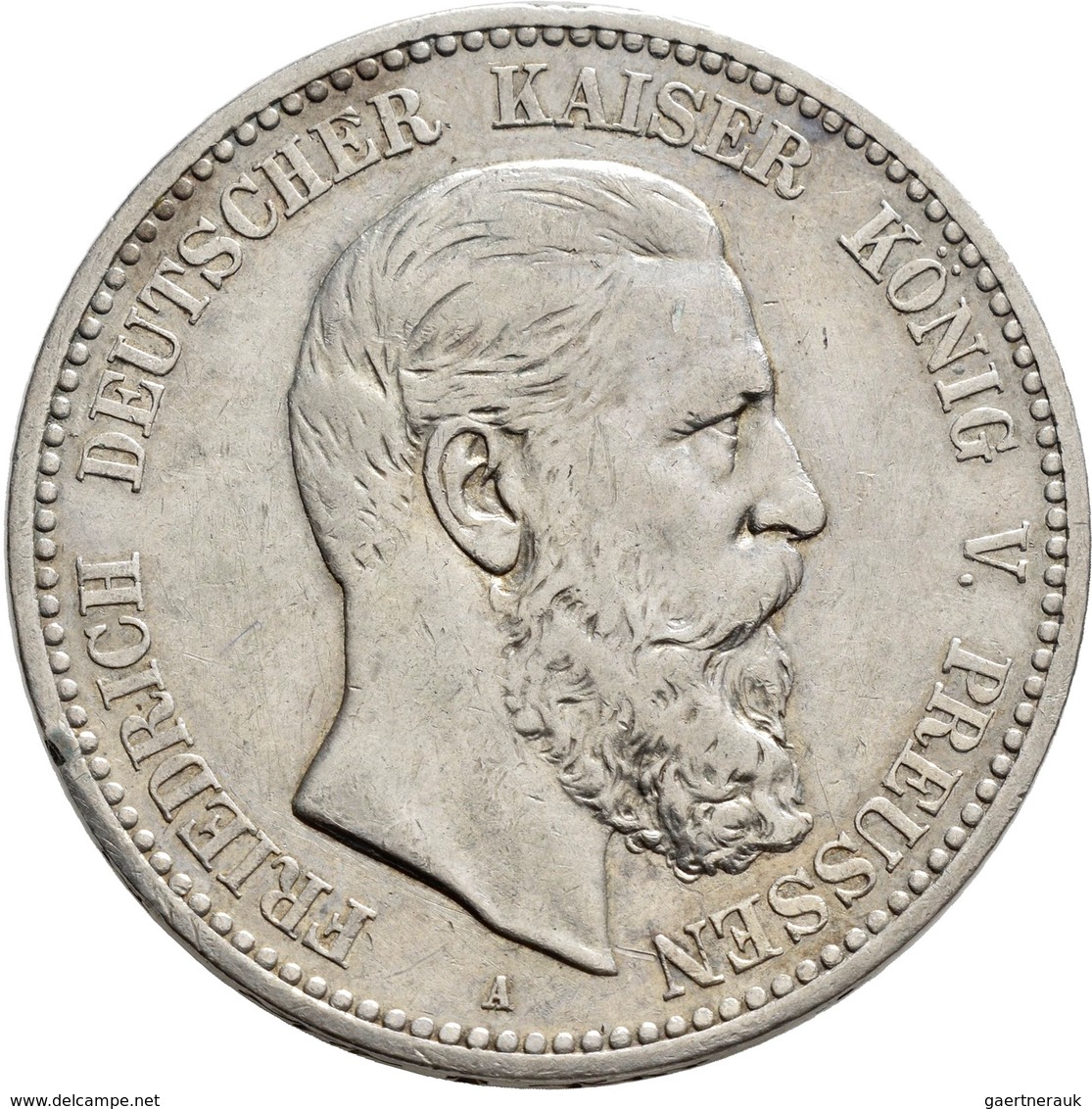 Preußen: Friedrich III. 1888: 5 Mark 1888 A, Jaeger 99, Sehr Schön, Dazu Noch 2 Mark 1888 A, Jaeger - Taler Et Doppeltaler