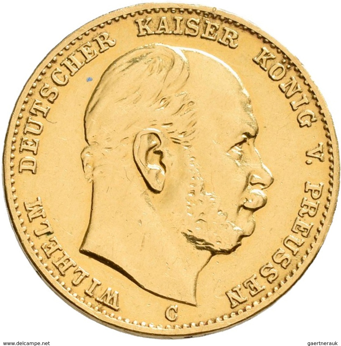 Preußen: Wilhelm I. 1861-1888: 10 Mark 1872 A, Jaeger 242, Gold 900/1000, 3,94 G, Winz. Kratzer, Kl. - Gouden Munten