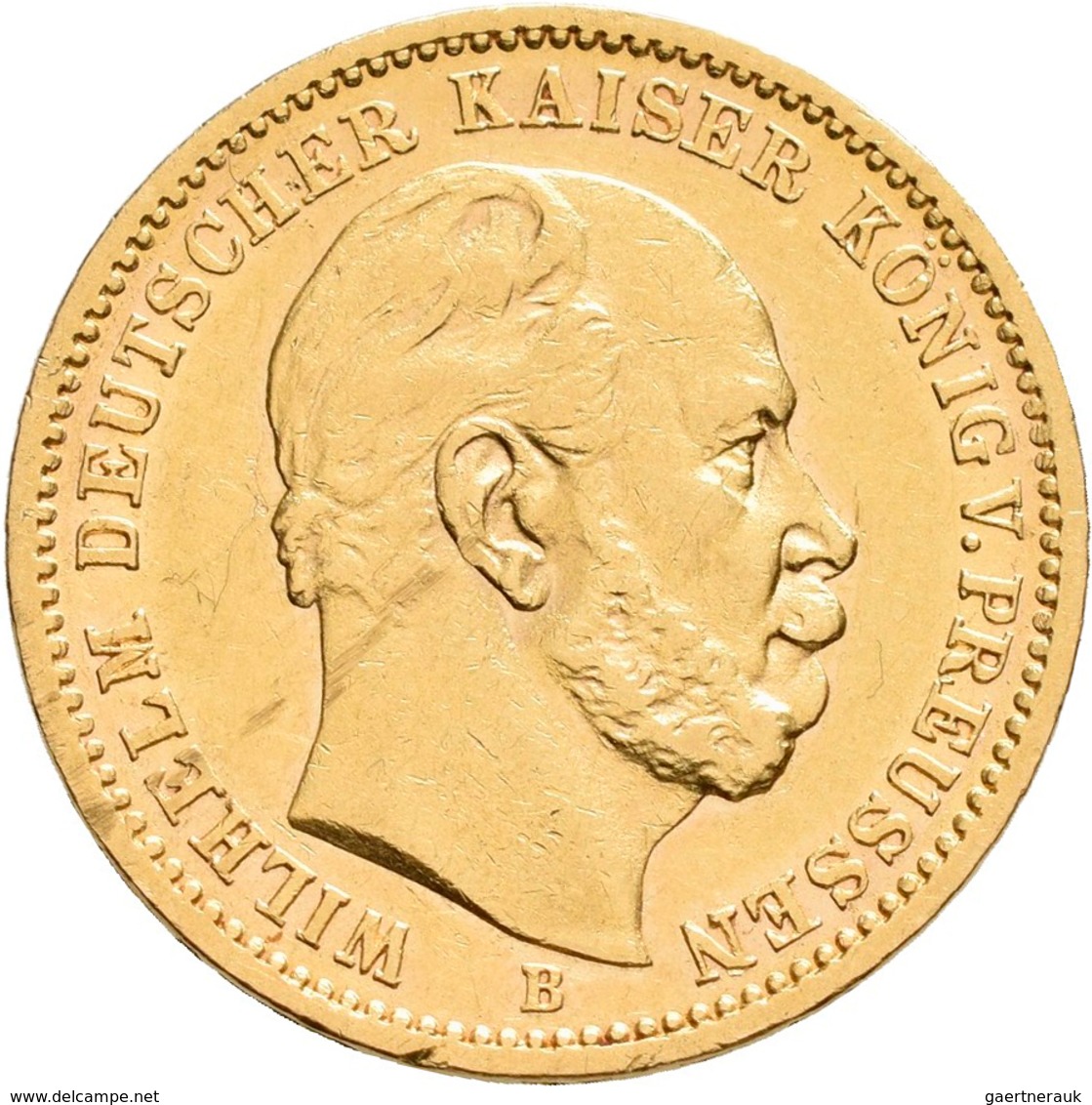 Preußen: Wilhelm I. 1861-1888: 20 Mark 1873 B, Jaeger 243, Gold 900/1000, 7,94 G, Kl. Kratzer, Winz. - Pièces De Monnaie D'or