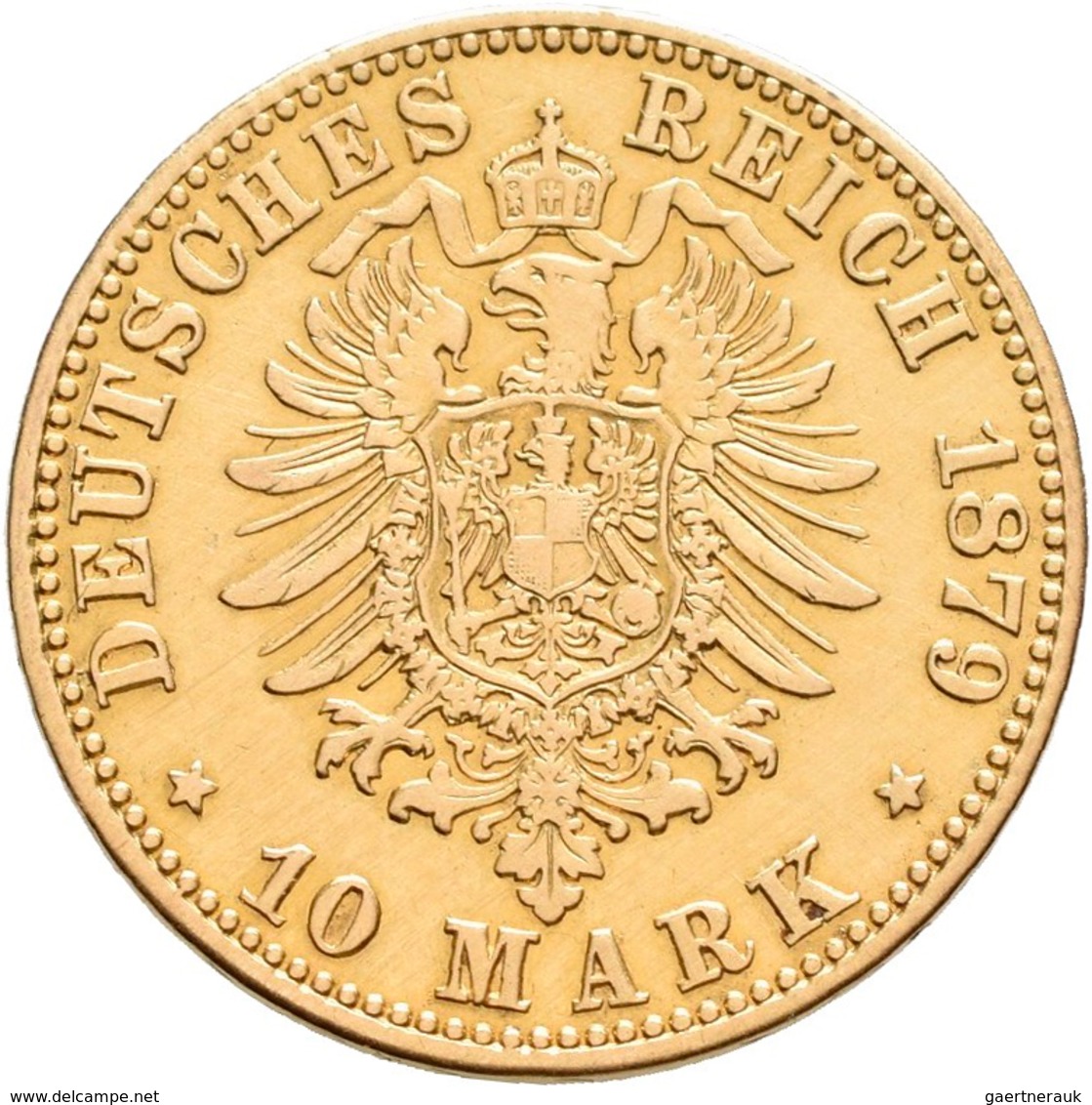 Preußen: Wilhelm I. 1861-1888: 10 Mark 1879 A, Jaeger 245, 3,92 G, Gold 900/1000, Sehr Schön-vorzügl - Gouden Munten