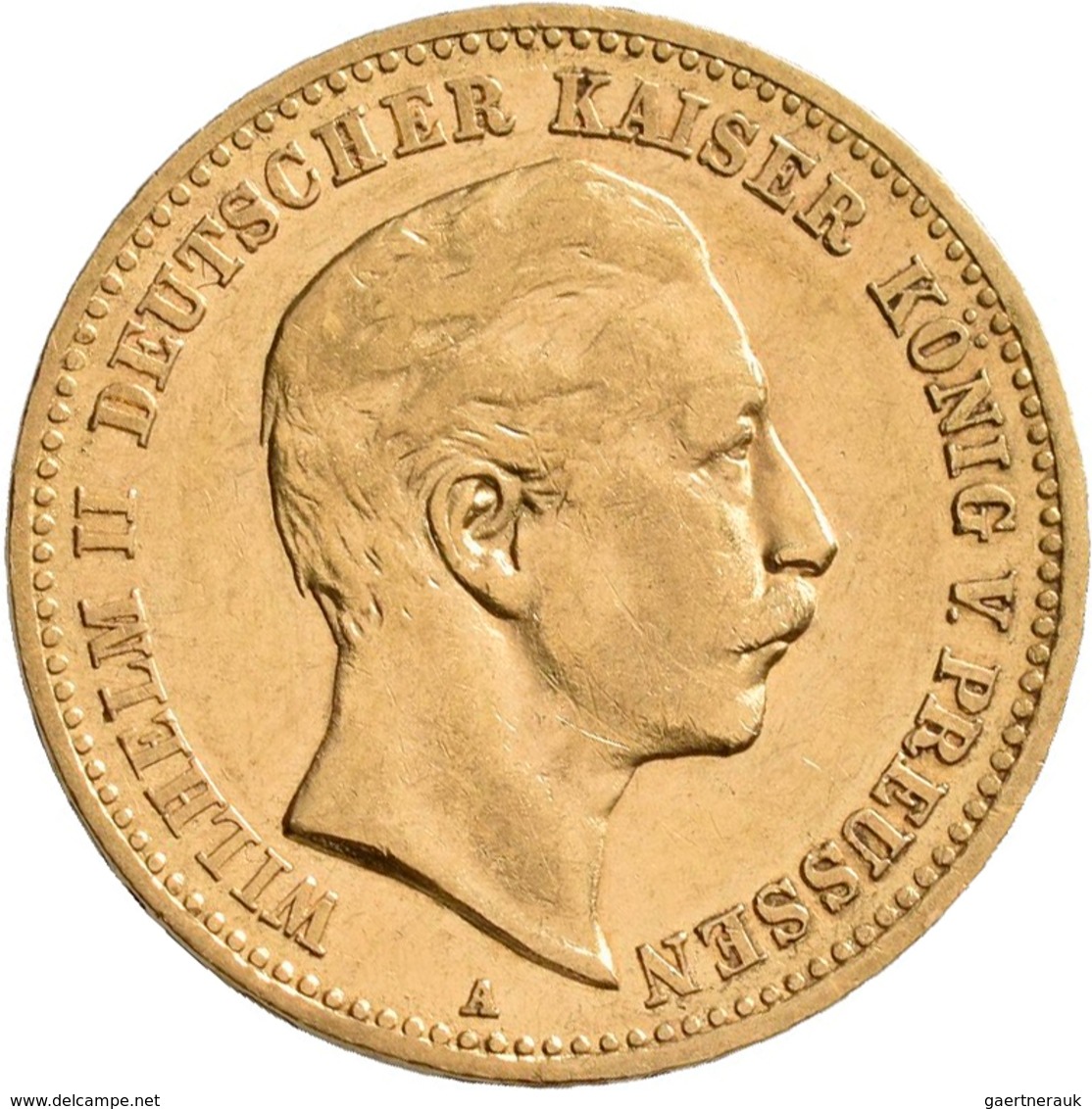 Preußen: Wilhelm II. 1888-1918: 10 Mark 1901 A, Jaeger 251, 3,93 G, Gold 900/1000, Kratzer, Sehr Sch - Goldmünzen