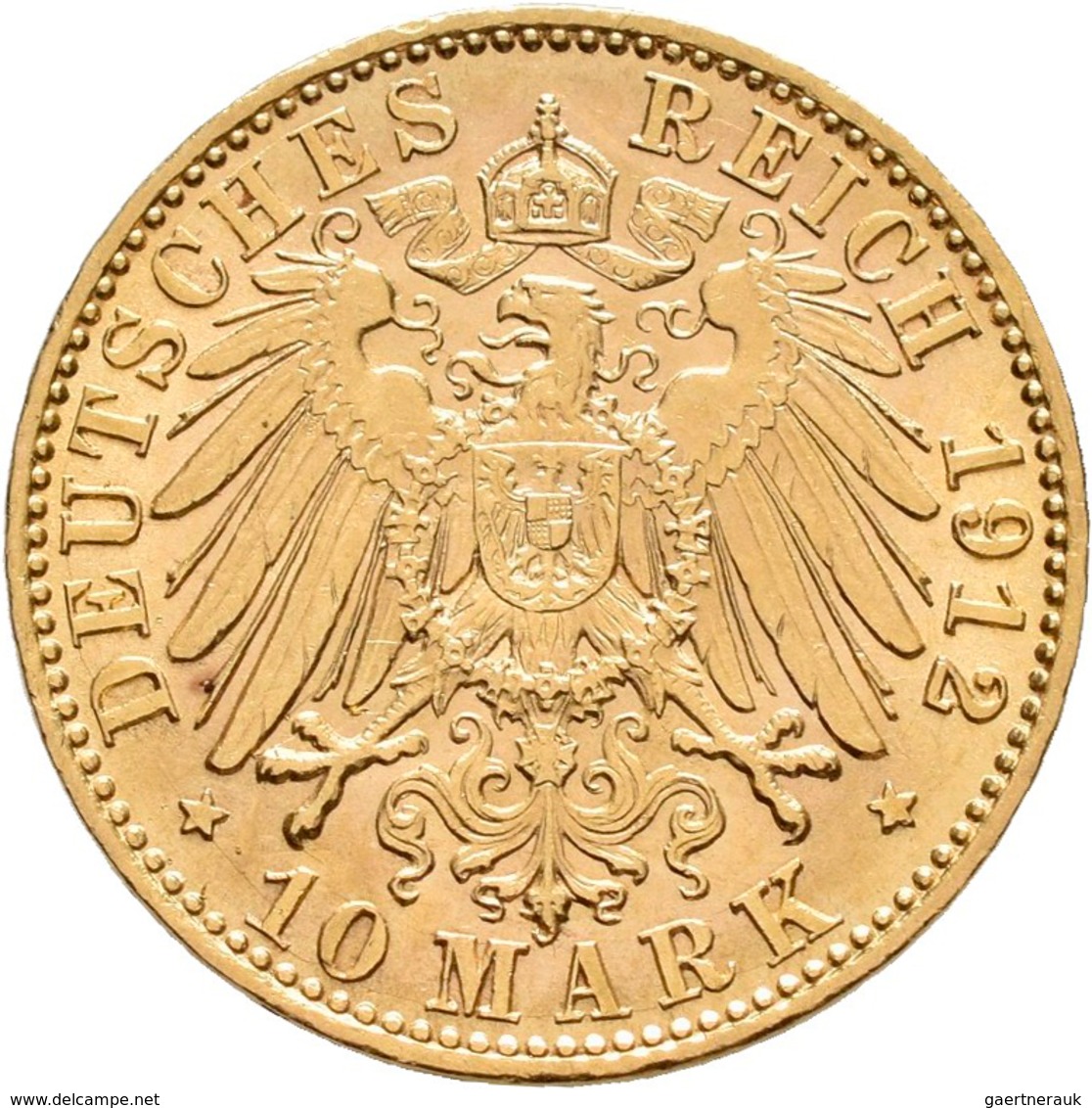 Preußen: Wilhelm II. 1888-1918: 10 Mark 1912 A, Jaeger 251, 3,98 G, Gold 900/1000, Winz. Kratzer, Fa - Pièces De Monnaie D'or