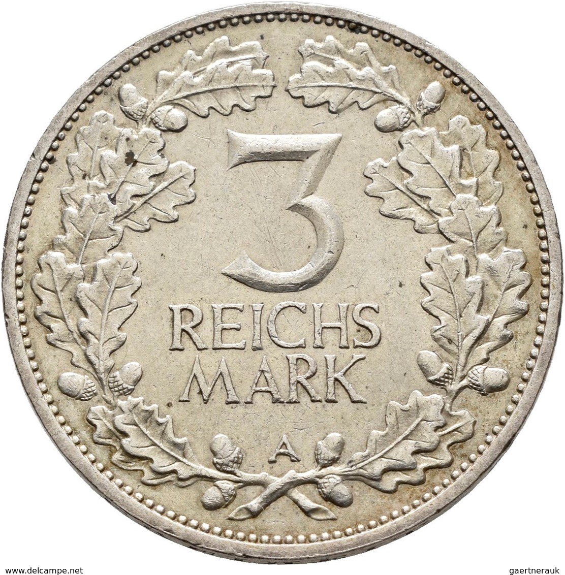 Weimarer Republik: Lot 2 Stück; 5 Reichsmark 1925 D Und 3 Reichsmark 1925 A, Rheinlande, Jaeger 321, - Autres & Non Classés