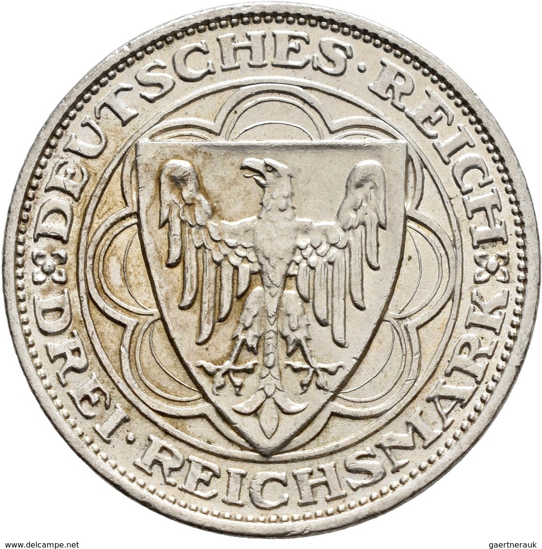 Weimarer Republik: 3 Reichsmark 1927 A, Bremerhaven, Jaeger 325, Sehr Schön - Vorzüglich. - Sonstige & Ohne Zuordnung