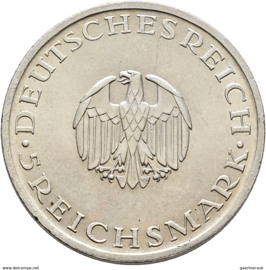 Weimarer Republik: Lot 2 Münzen: 3 Reichsmark 1929 A, Lessing, Jaeger 335, Sehr Schön + 5 Reichsmark - Andere & Zonder Classificatie