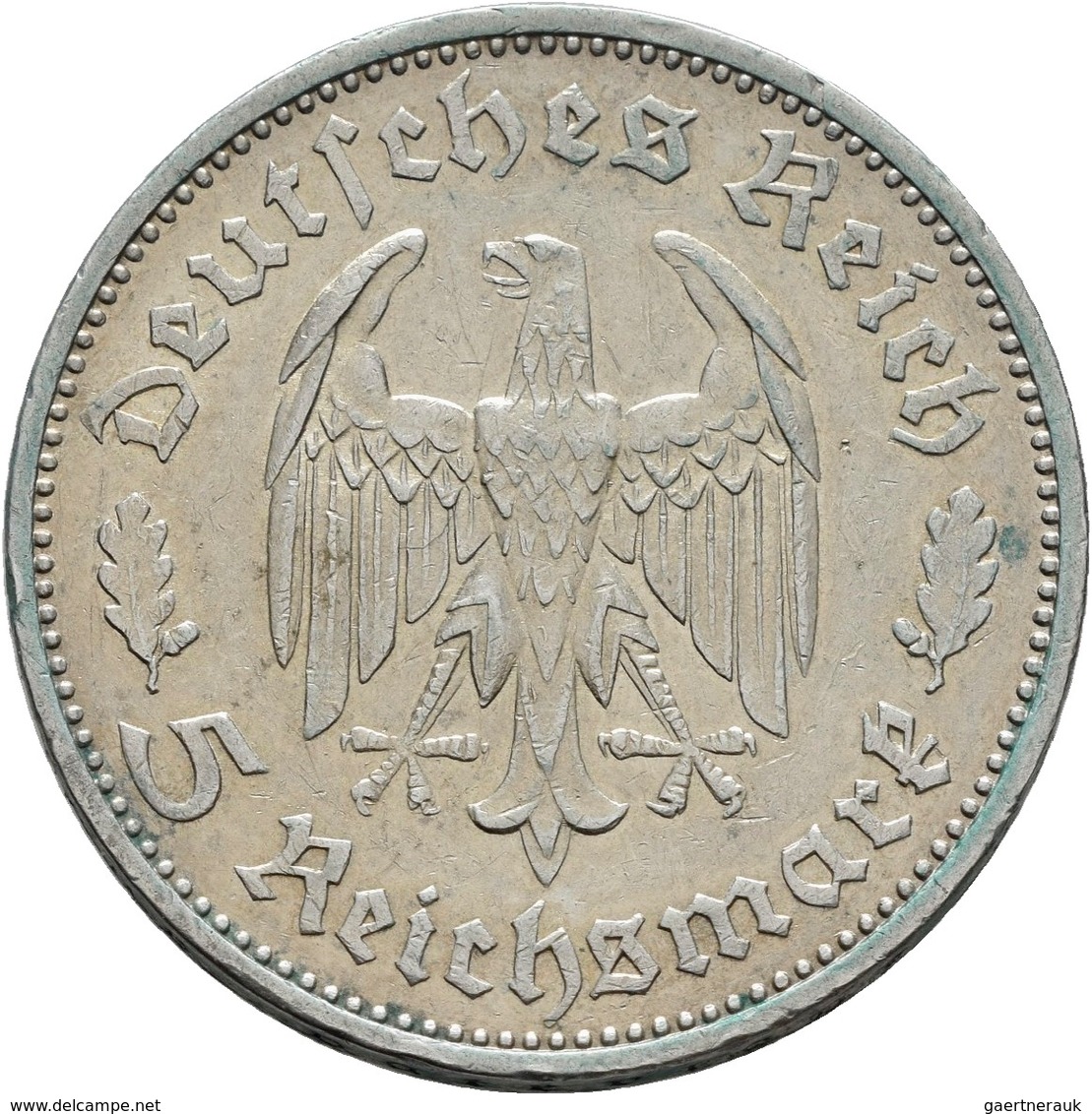 Drittes Reich: Lot 2 Münzen: 2 Reichsmark 1934 F, Schiller, Jaeger 358, Sehr Schön Und 5 Reichsmark - Andere & Zonder Classificatie