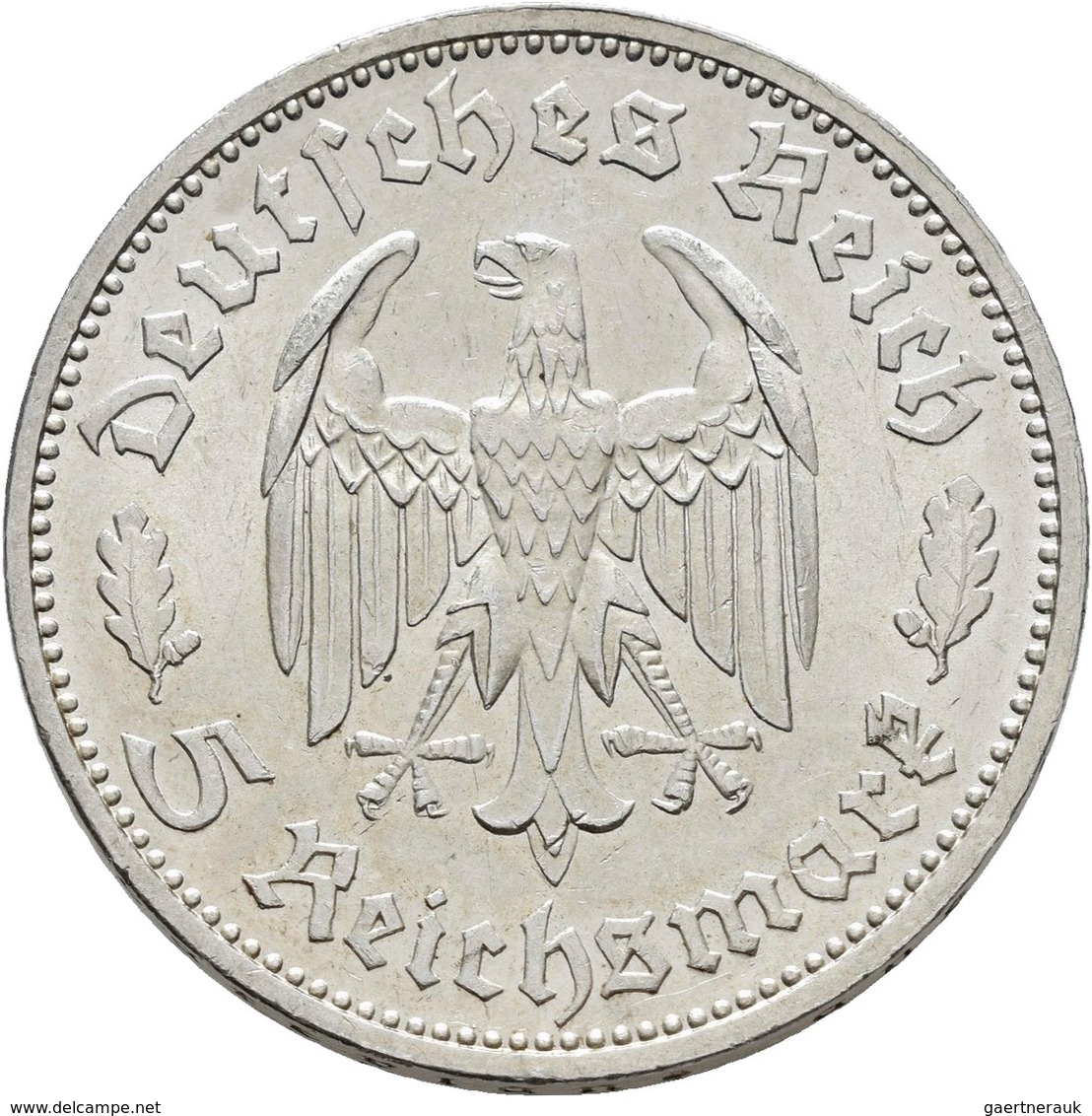 Drittes Reich: Lot 2 Stück; 5 Reichsmark 1934 F Und 2 Reichsmark 1934 F, Friedrich Von Schiller, Jae - Autres & Non Classés