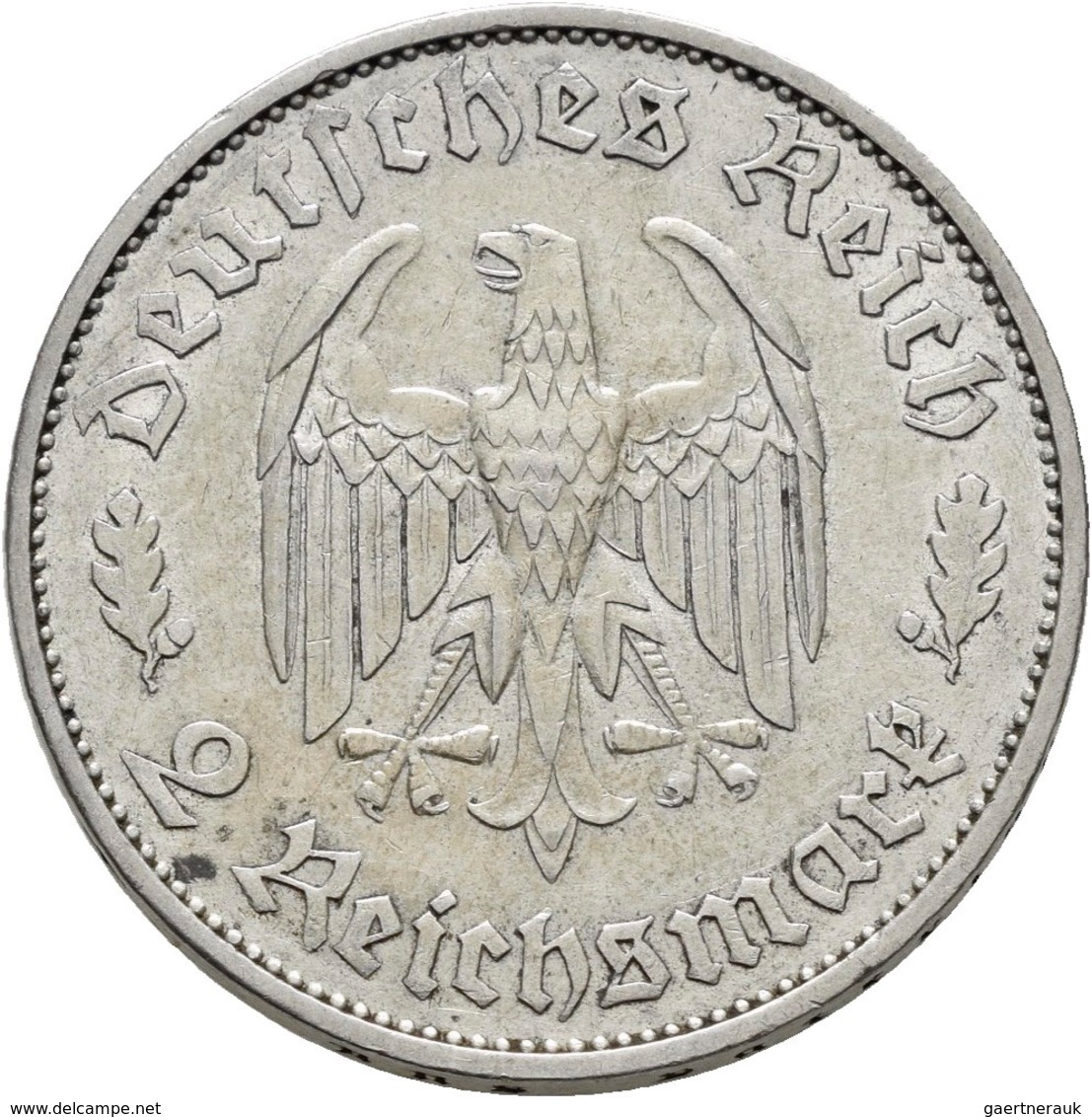 Drittes Reich: Lot 2 Stück; 5 Reichsmark 1934 F Und 2 Reichsmark 1934 F, Friedrich Von Schiller, Jae - Sonstige & Ohne Zuordnung