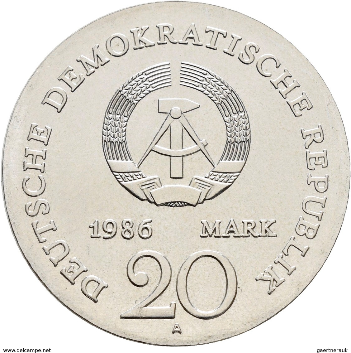 DDR: 20 Mark 1986, Jacob Und Wilhelm Grimm, Jaeger 1607, Stempelglanz. - Autres & Non Classés