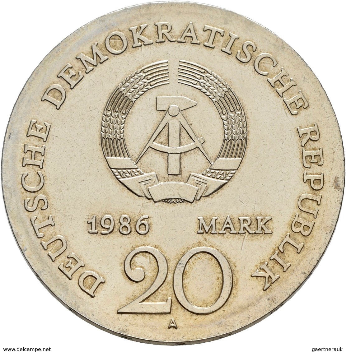 DDR: 20 Mark 1986, Jacob Und Wilhelm Grimm, Jaeger 1607, Winz. Kratzer, Vorzüglich. - Autres & Non Classés