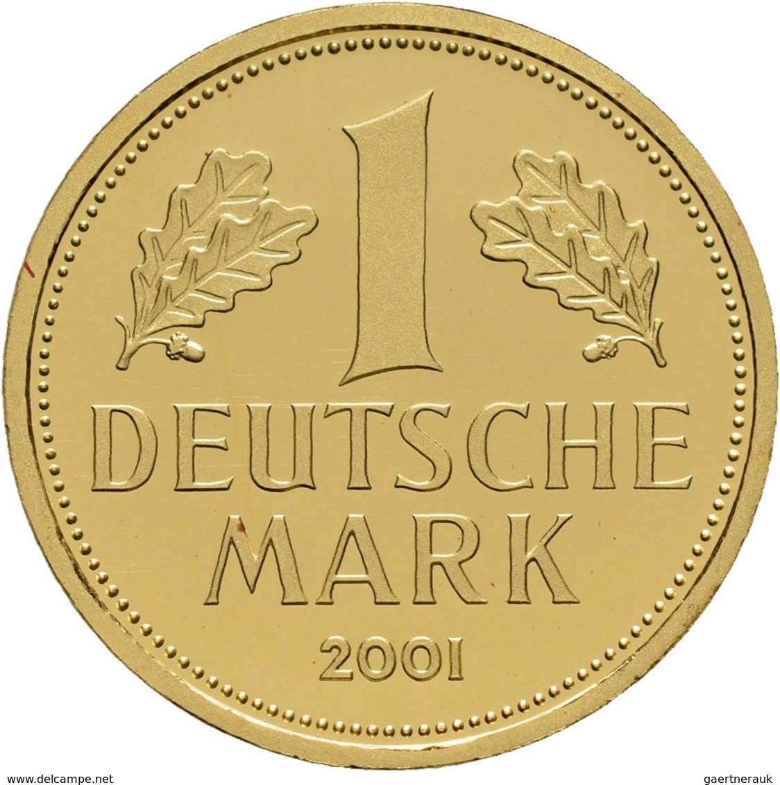 Bundesrepublik Deutschland 1948-2001 - Goldmünzen: Goldmark 2001 D (München), Jaeger 481, In Origina - Andere & Zonder Classificatie