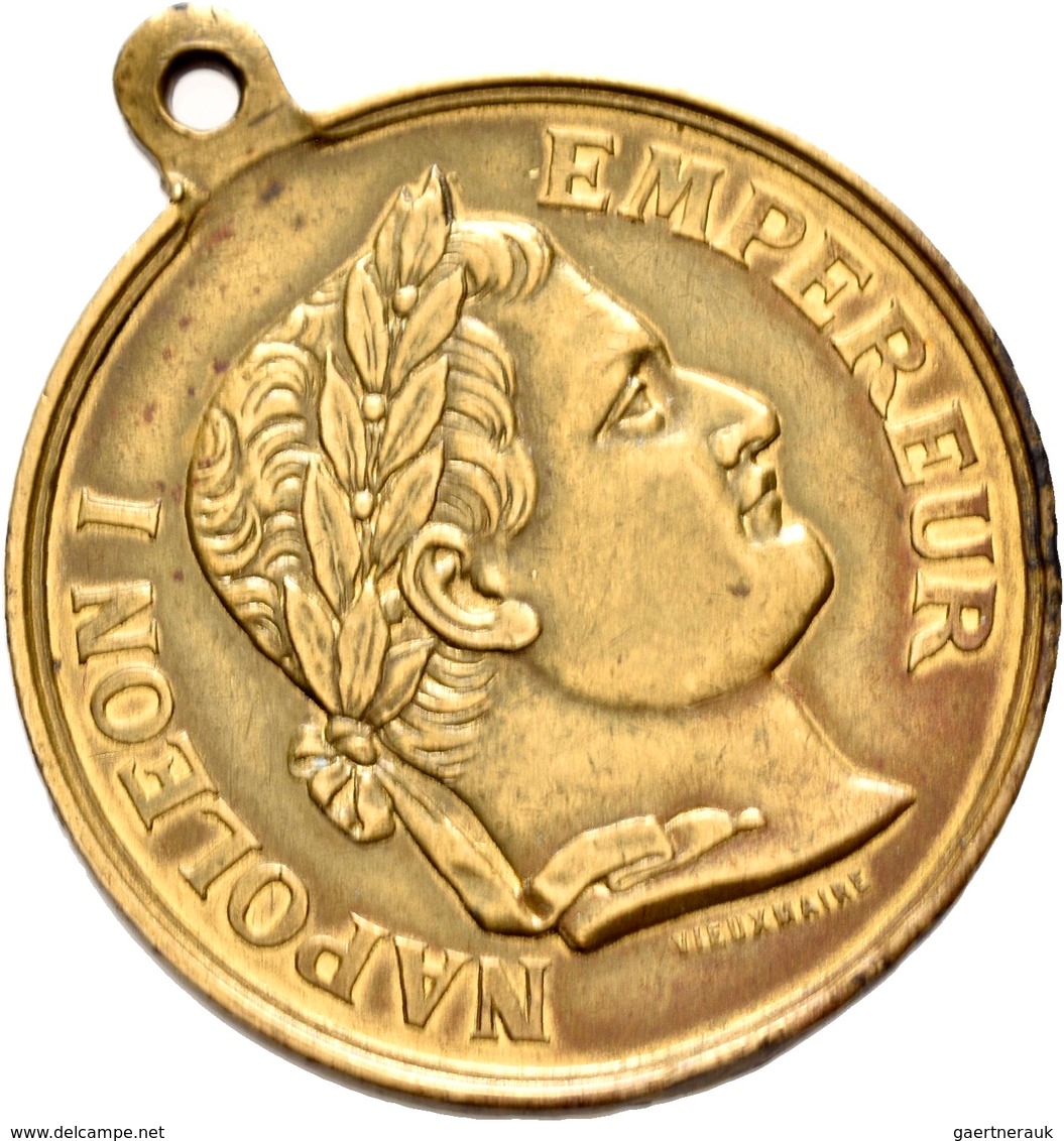 Medaillen Alle Welt: Frankreich, Napoleon I. 1804-1814: Messingmedaille O. J., Auf Seinen Tod. Av: N - Ohne Zuordnung