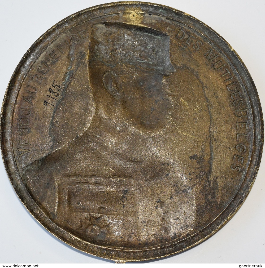 Medaillen Alle Welt: Frankreich/Belgien:Bronzemedaille (Hohlguß) O.J. Von C. Devreese, Auf Maréchal - Non Classés