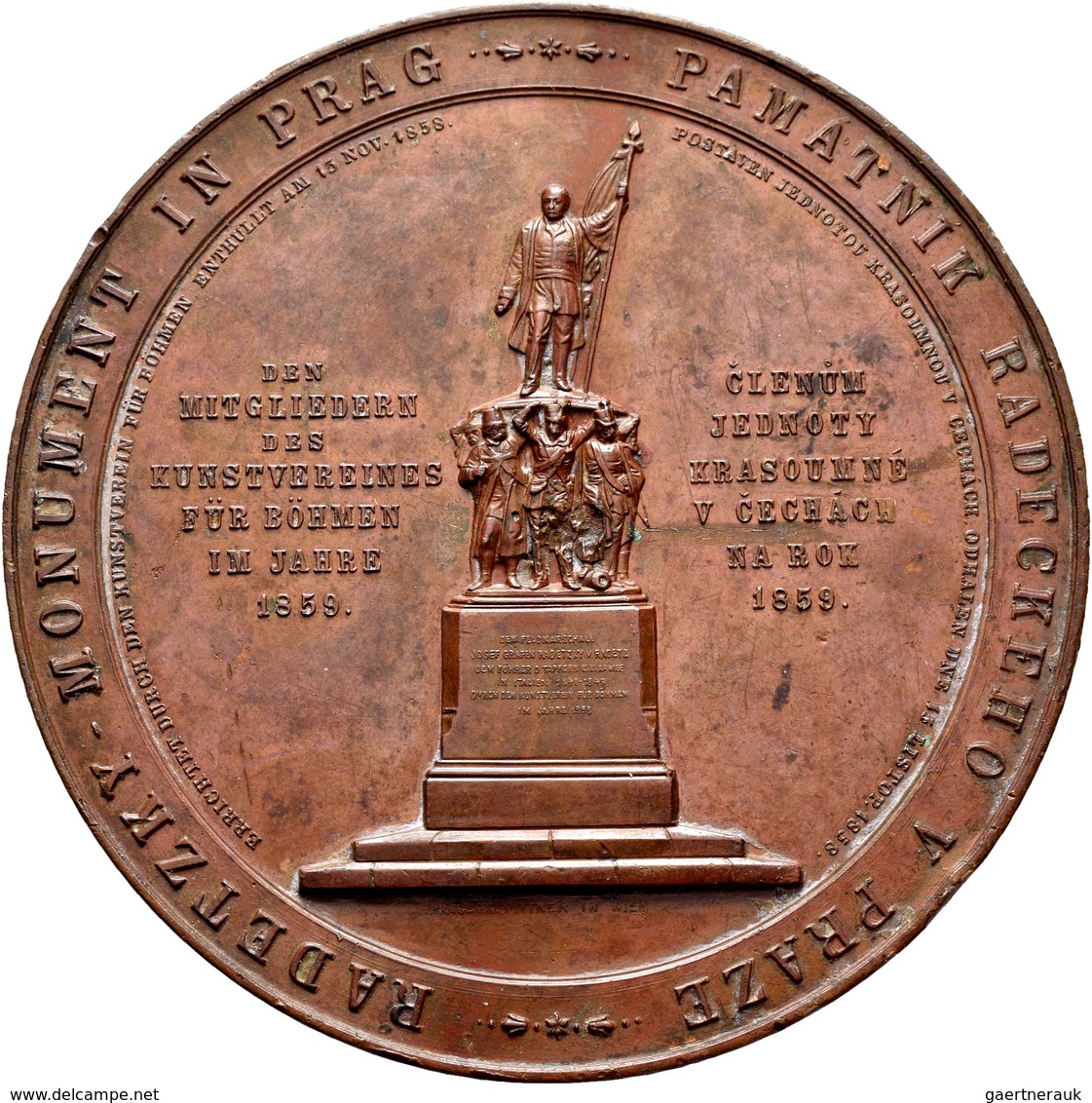 Medaillen Alle Welt: Österreich-Haus Habsburg, Franz Joseph I. 1848-1916: Bronzemedaille 1859 Von W. - Non Classés