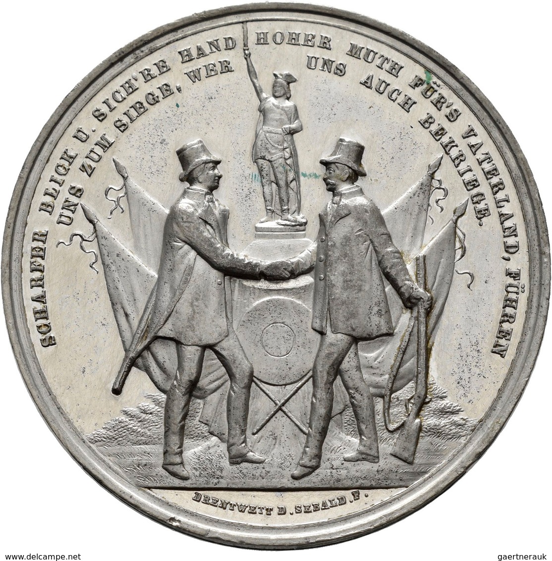 Medaillen Deutschland: 2. Deutsches Bundes Schießen 1862 In Bremen: Lot 2 Medaillen, Gedenktaler 186 - Sonstige & Ohne Zuordnung