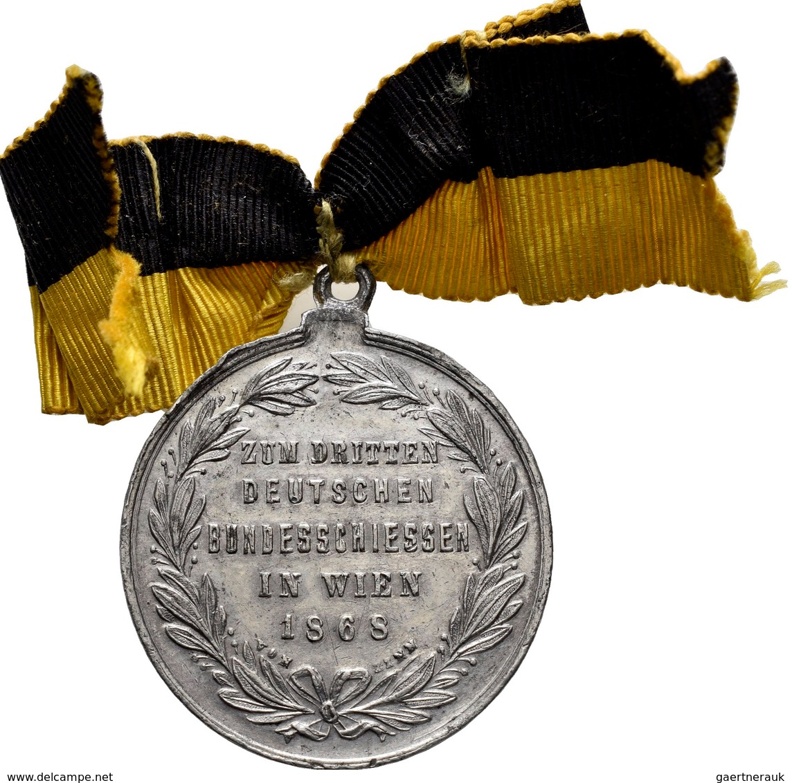 Medaillen Deutschland: 3. Deutsches Bundes-Schießen 1868 In Wien:Lot 2 Medaillen; Zinnmedaille 1868 - Autres & Non Classés
