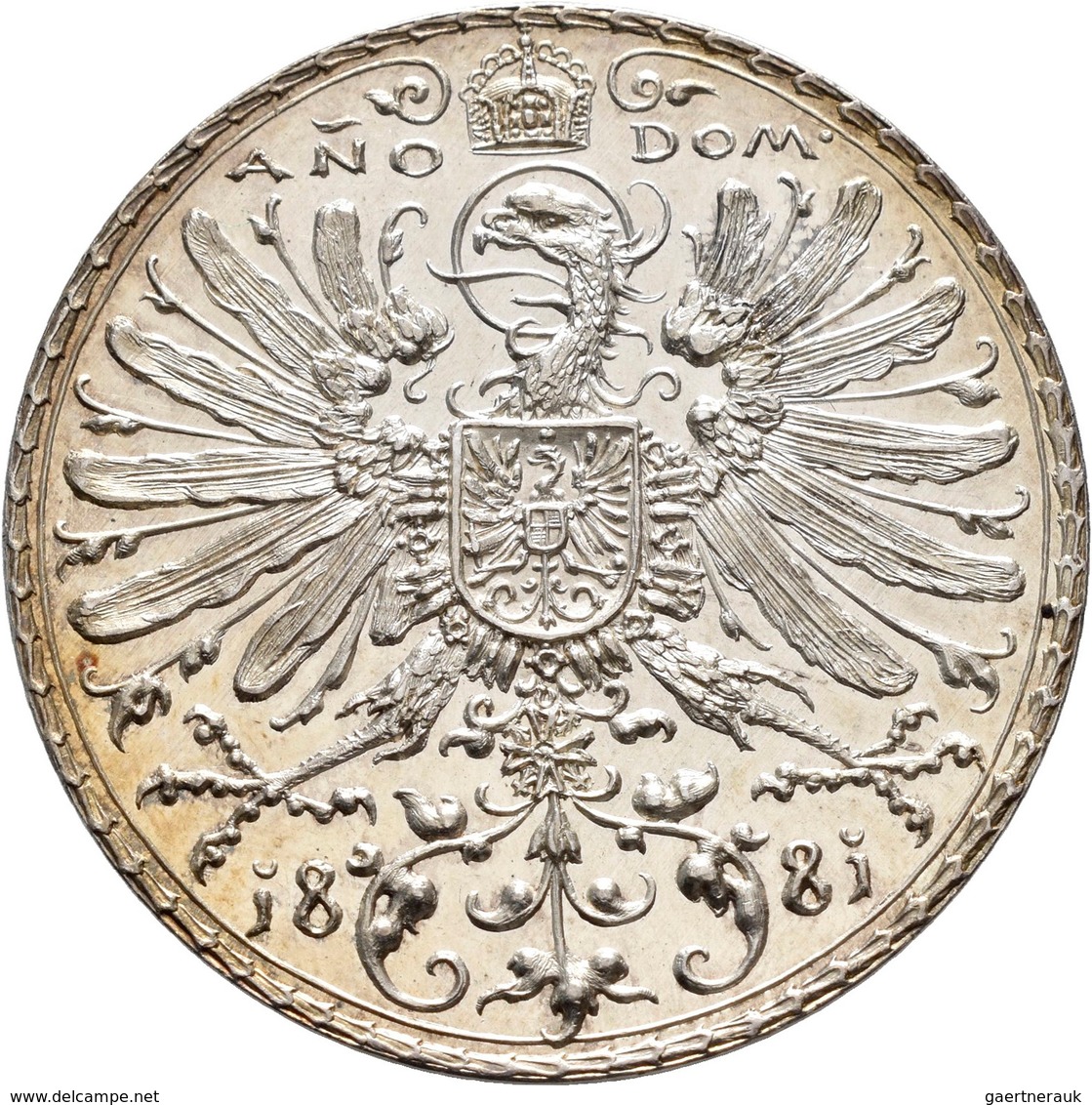 Medaillen Deutschland: 7. Deutsches Bundes-Schießen 1881 In München: Silbermedaille 1881 Von O. Hupp - Sonstige & Ohne Zuordnung