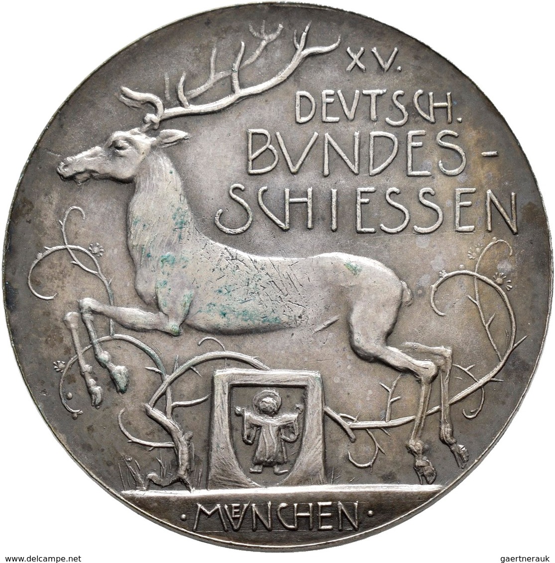 Medaillen Deutschland: 15. Deutsches Bundes-Schießen 1906 In München: Lot 4 Medaillen; Silbermedaill - Andere & Zonder Classificatie